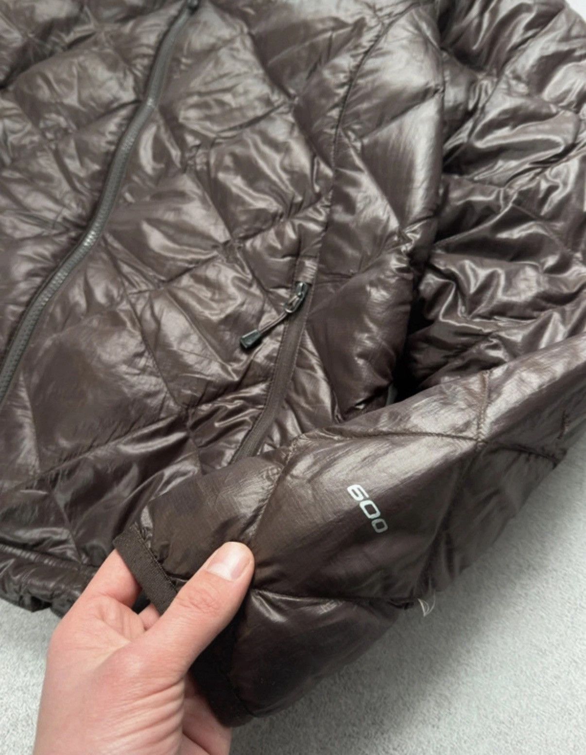 The North Face The North Face 600 Brown Micro Puffer Down Jacket Woman Size L / US 10 / IT 46 - 4 Thumbnail