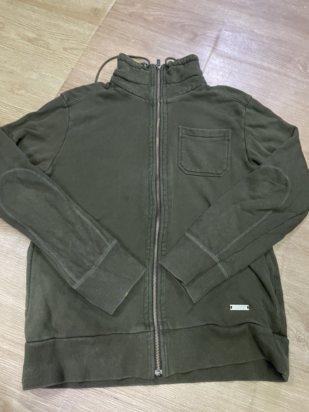 Burberry black label zip up sweatshirt