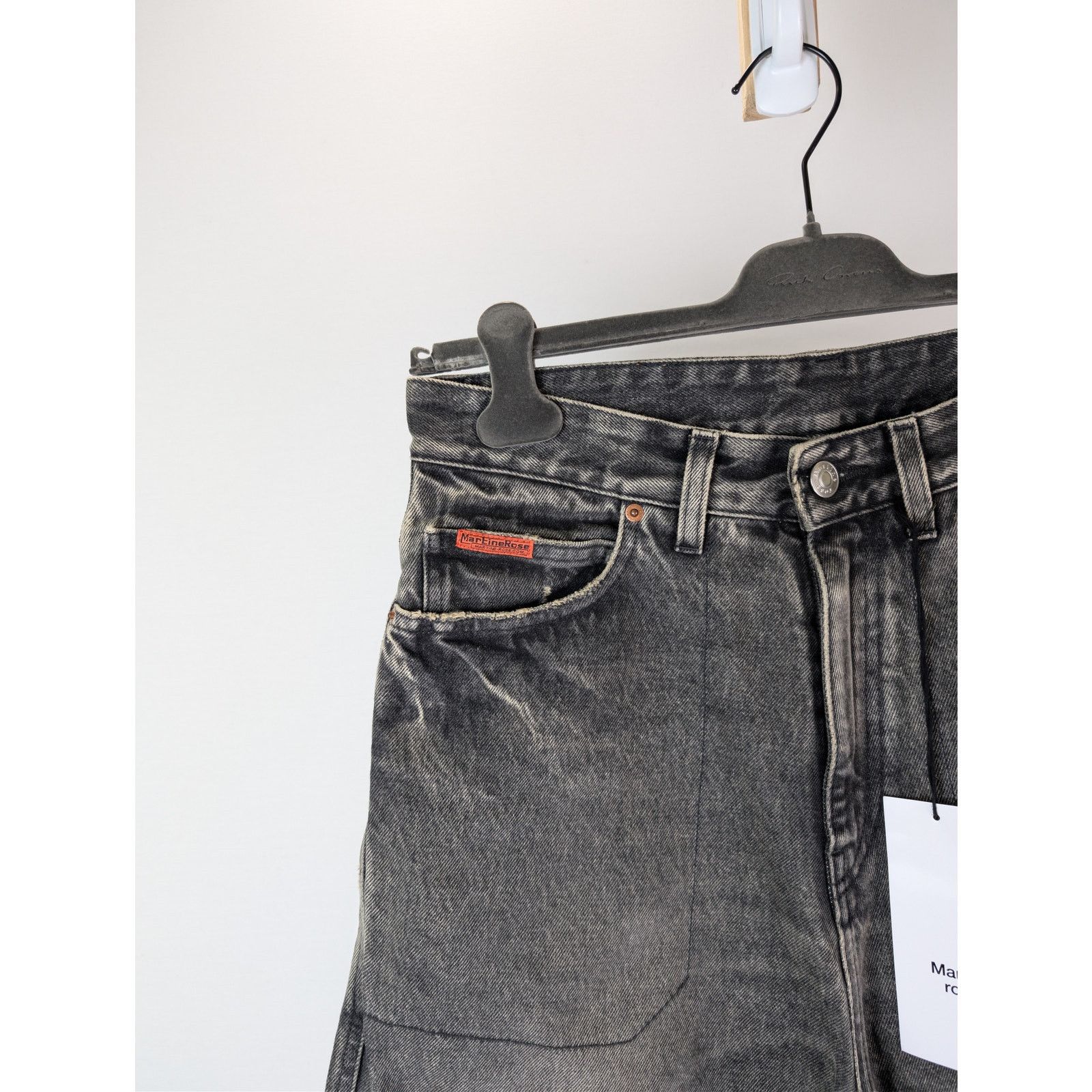 Martine Rose o1rshd1 Panelled Jean in Black Vintage Wash Size US 30 / EU 46 - 6 Thumbnail