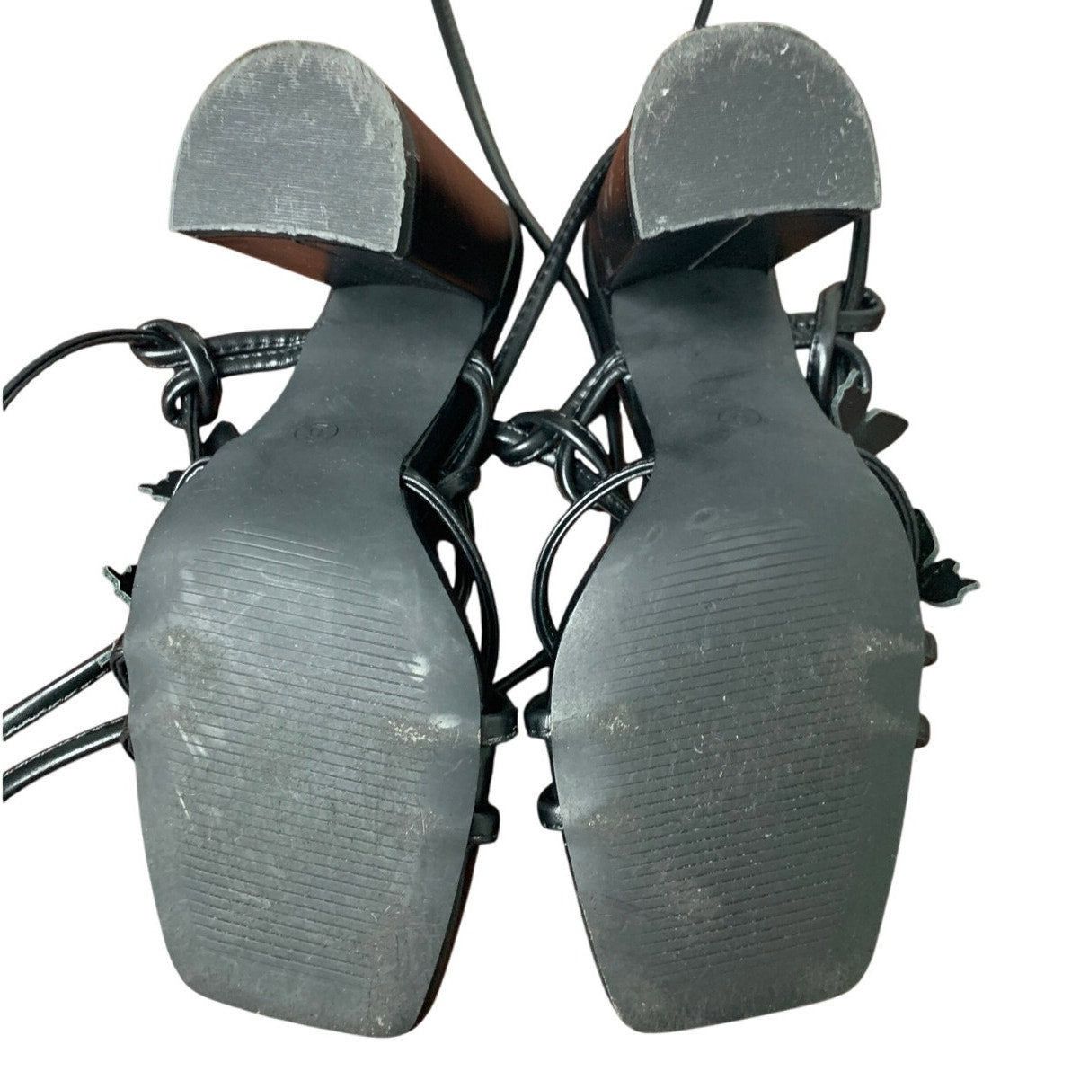Other Sicare Women's 6 Black Butterfly Strappy Block Heel Shoes Size US 6 / IT 36 - 7 Thumbnail