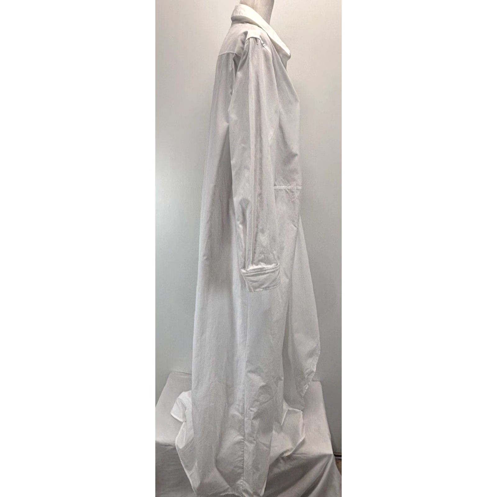 Rosetta Getty VINTAGE Rosetta Getty Long Shirt Dress Sz 12 Women’s White Cotton Classic Casual Size XL / US 12-14 / IT 48-50 - 4 Thumbnail