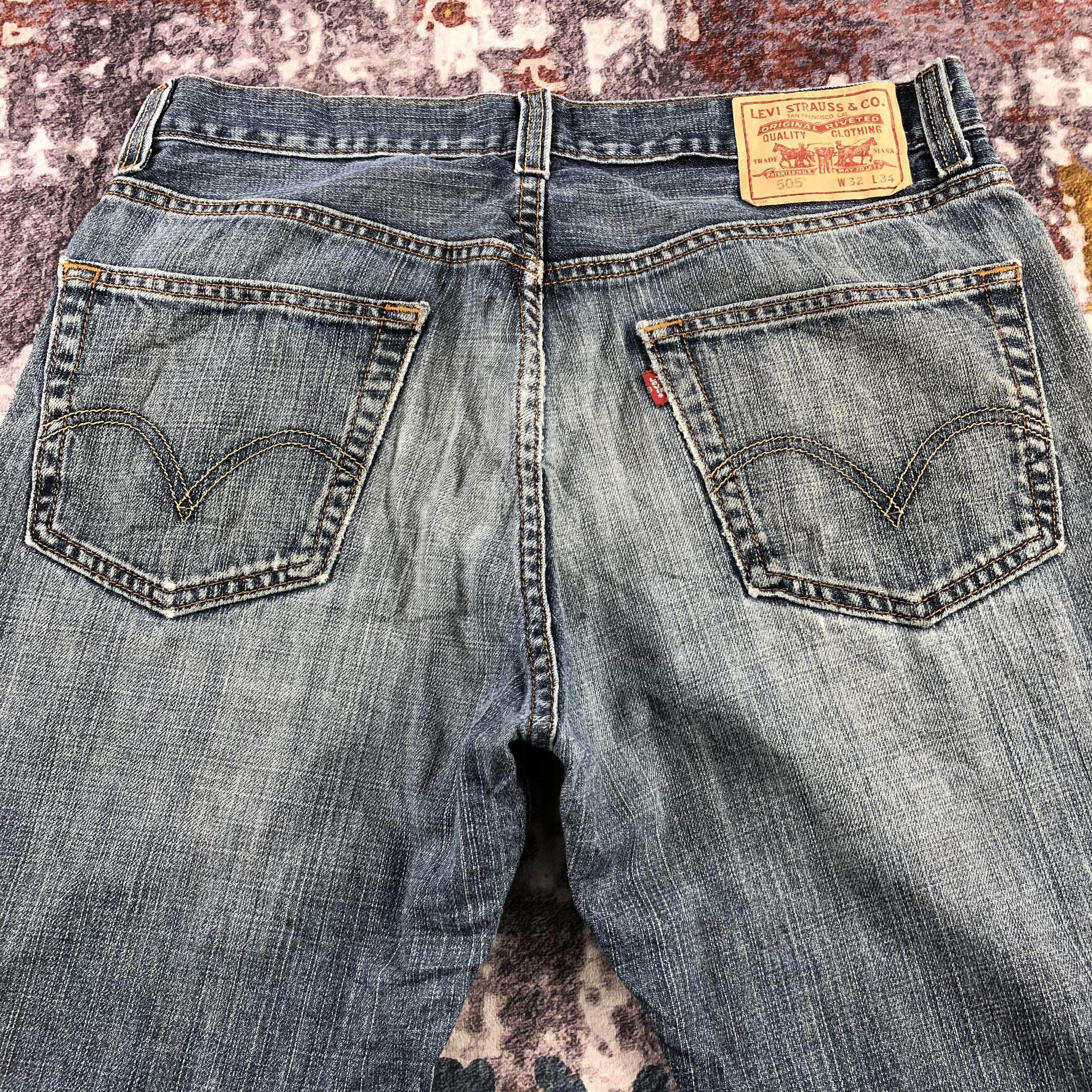 Levi's × Vintage Vintage Blue Wash Levis 505 Jeans-JM2941 Size US 33 - 5 Thumbnail