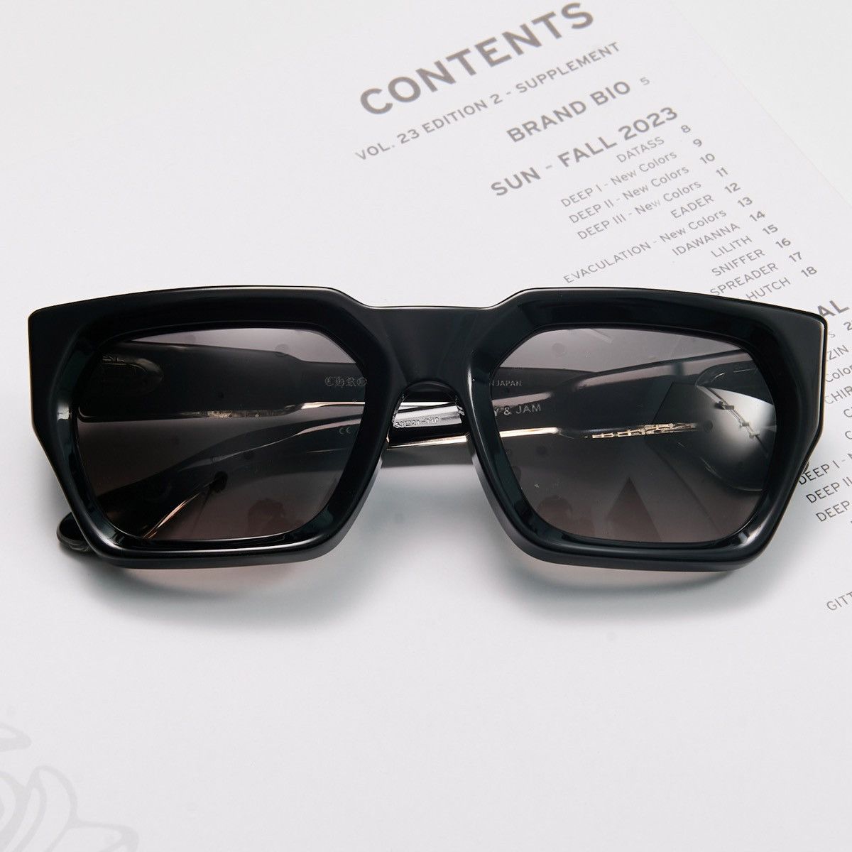 Chrome Hearts CHROME HEARTS JELLY & JAM BLACK SUNGLASSES Size ONE SIZE - 6 Thumbnail