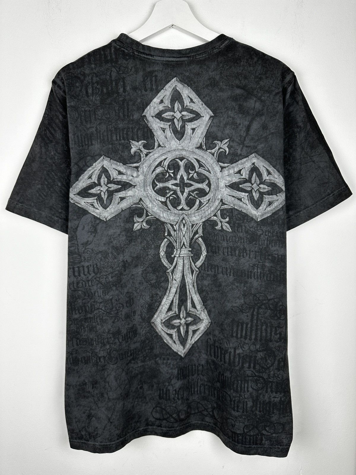 Affliction Affliction Cross All Over Print T Shirt Tee Size US L / EU 52-54 / 3 - 1 Thumbnail