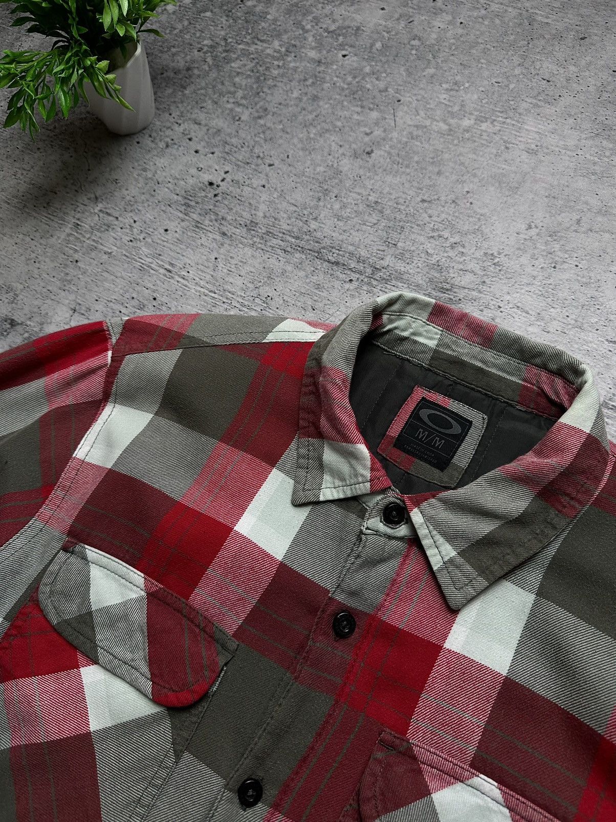 Oakley Vintage Oakley Flannel Quilted Overshirt Y2K Coach Jacket Size US M / EU 48-50 / 2 - 3 Thumbnail