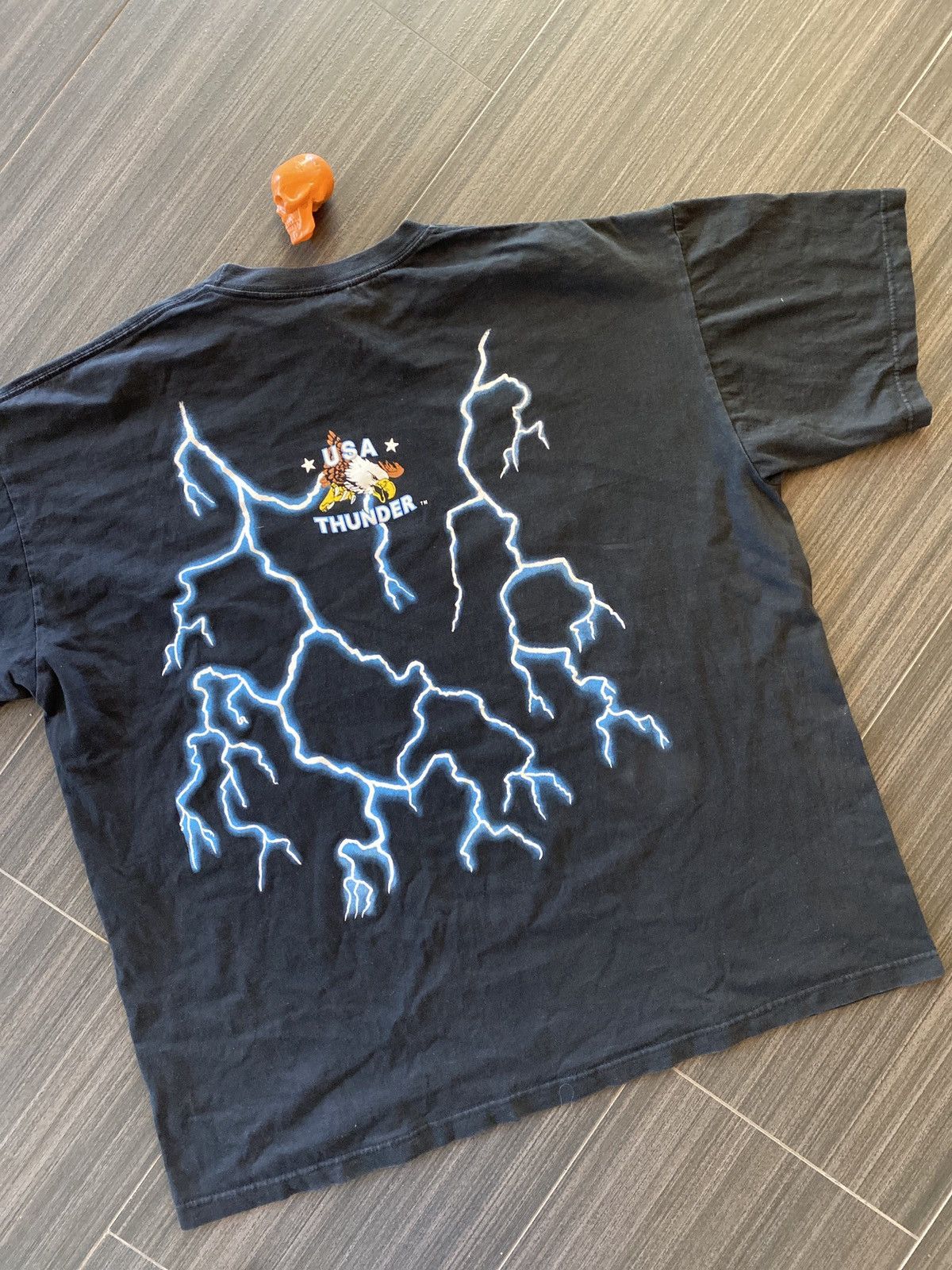 Vintage 90s American Thunder wolf lightning shirt sz XXL Size US XXL / EU 58 / 5 - 6 Thumbnail