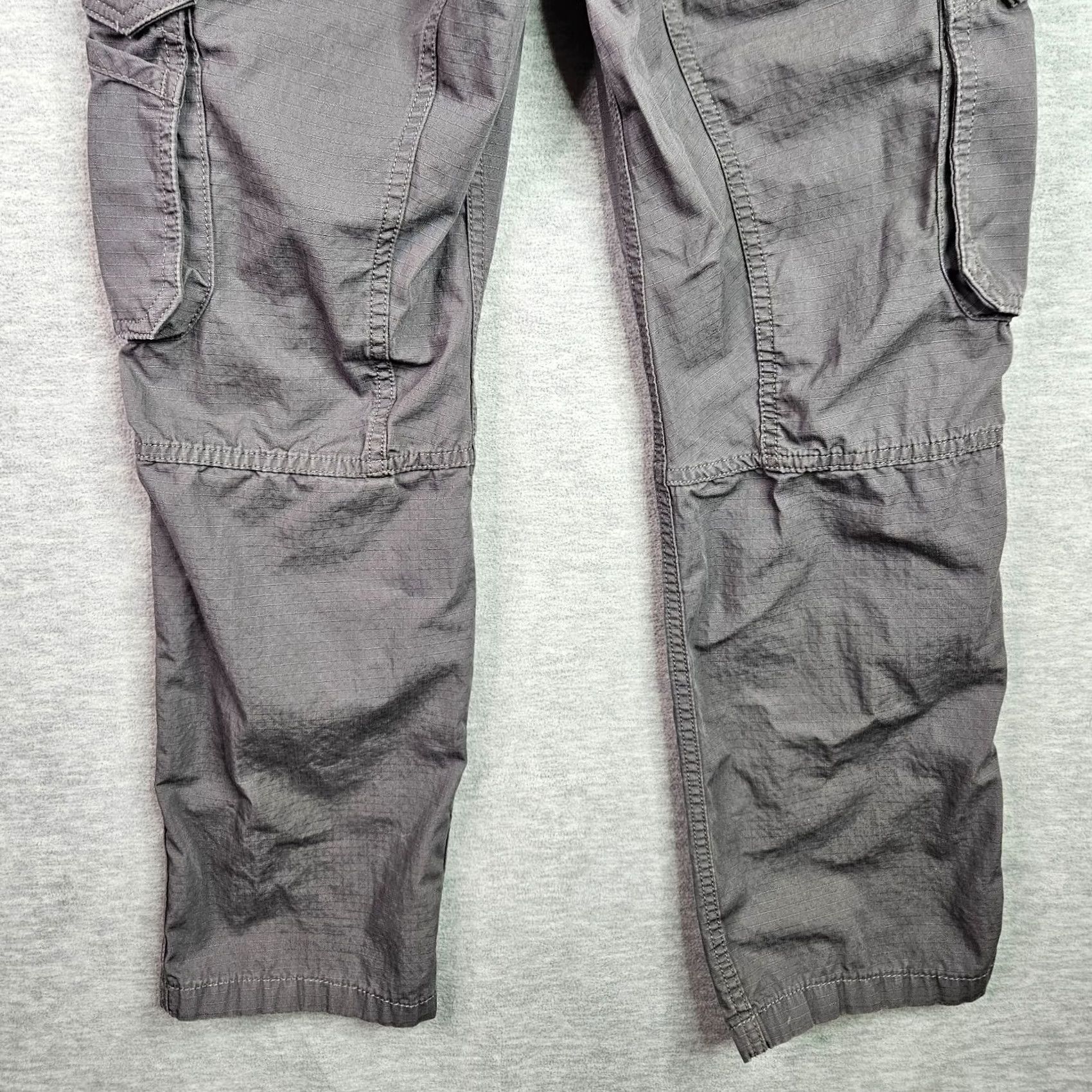 Carhartt VINTAGE Carhartt Force Cargo Pants Mens 30x28 Gray Relaxed Fit Workwear Size US 30 / EU 46 - 4 Thumbnail
