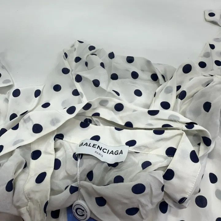 Balenciaga Balenciaga Balenciaga Stylish Polka Dot ButtonUp Shirt -25 Size US XXS / EU 40 - 6 Thumbnail