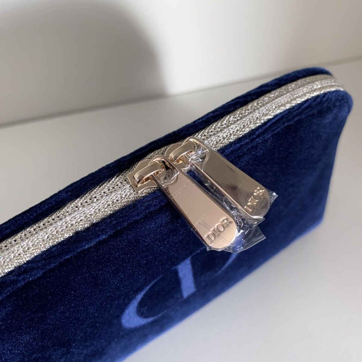 Dior Dior navy velour zippy pouch Size ONE SIZE - 4 Thumbnail