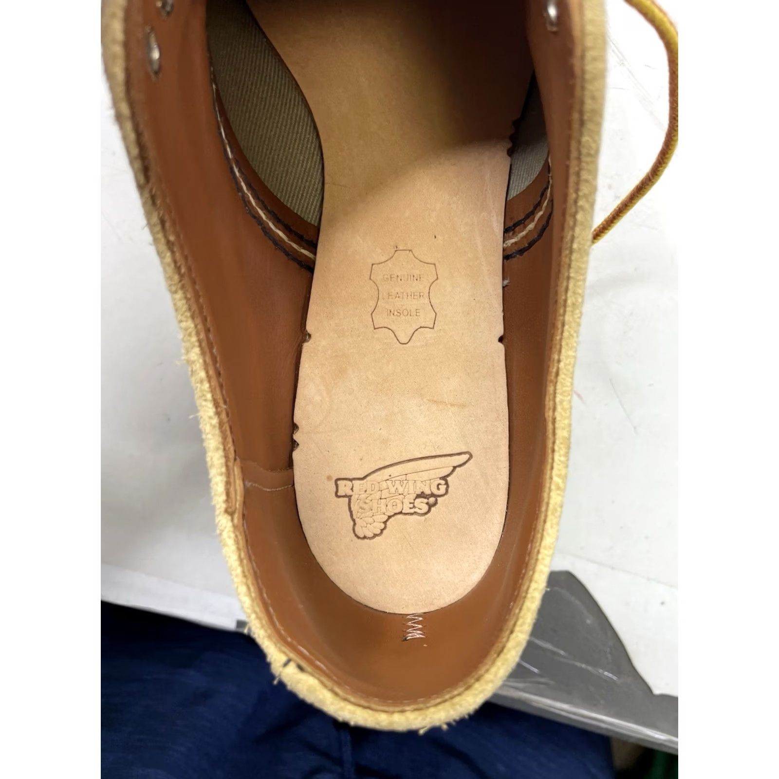 Red Wing Red Wing 8057 Oxford Hawthorne Abilene Roughout Suede Beige Size 7D USA Foreman Boot Leather Lining Moc Toe Workwear Mens Beige Oxfor d? Size US 6 / EU 39 - 3 Thumbnail