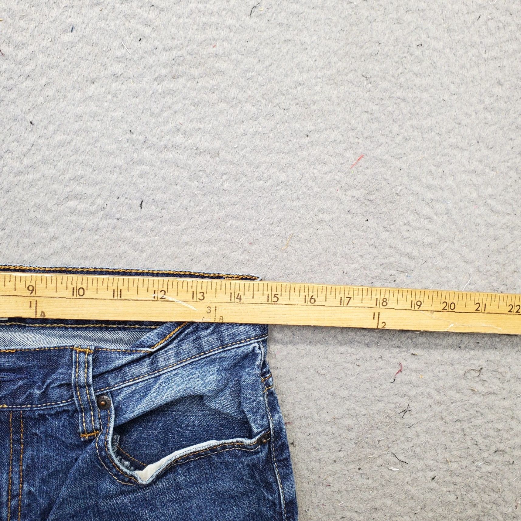 Vintage Aéropostale Jeans Womens 29 Blue Denim Essex Straight 5-Pocket Casual Streetwear Jeans Size 29" - 6 Thumbnail