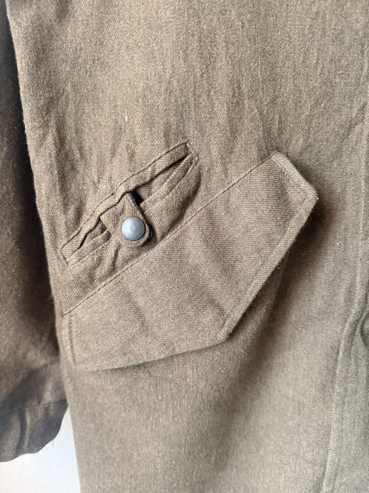 Le Grande Bleu (L.G.B.) JAPAN BRAND HOMLESS LONG JACKET WOOL ZIPPER OLIVE Size US M / EU 48-50 / 2 - 5 Thumbnail
