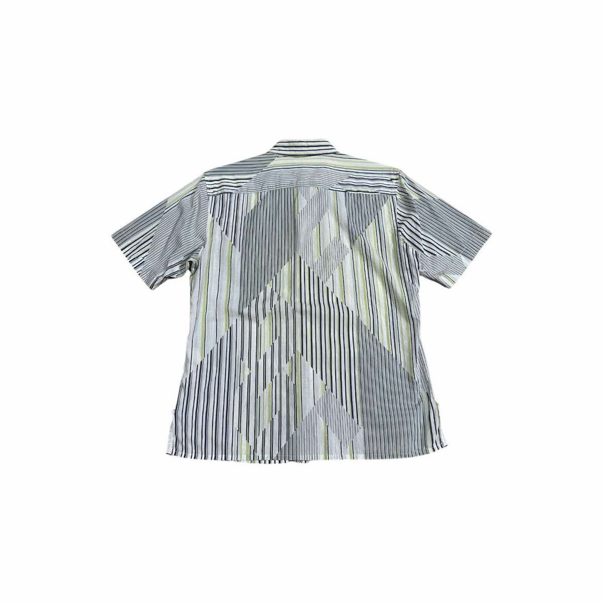 If Six Was Nine × Japanese Brand × Marithe + Francois Girbaud 🔥Sixk Y2K Martha Francois Girbaud Striped Shirt Size US M / EU 48-50 / 2 - 5 Thumbnail