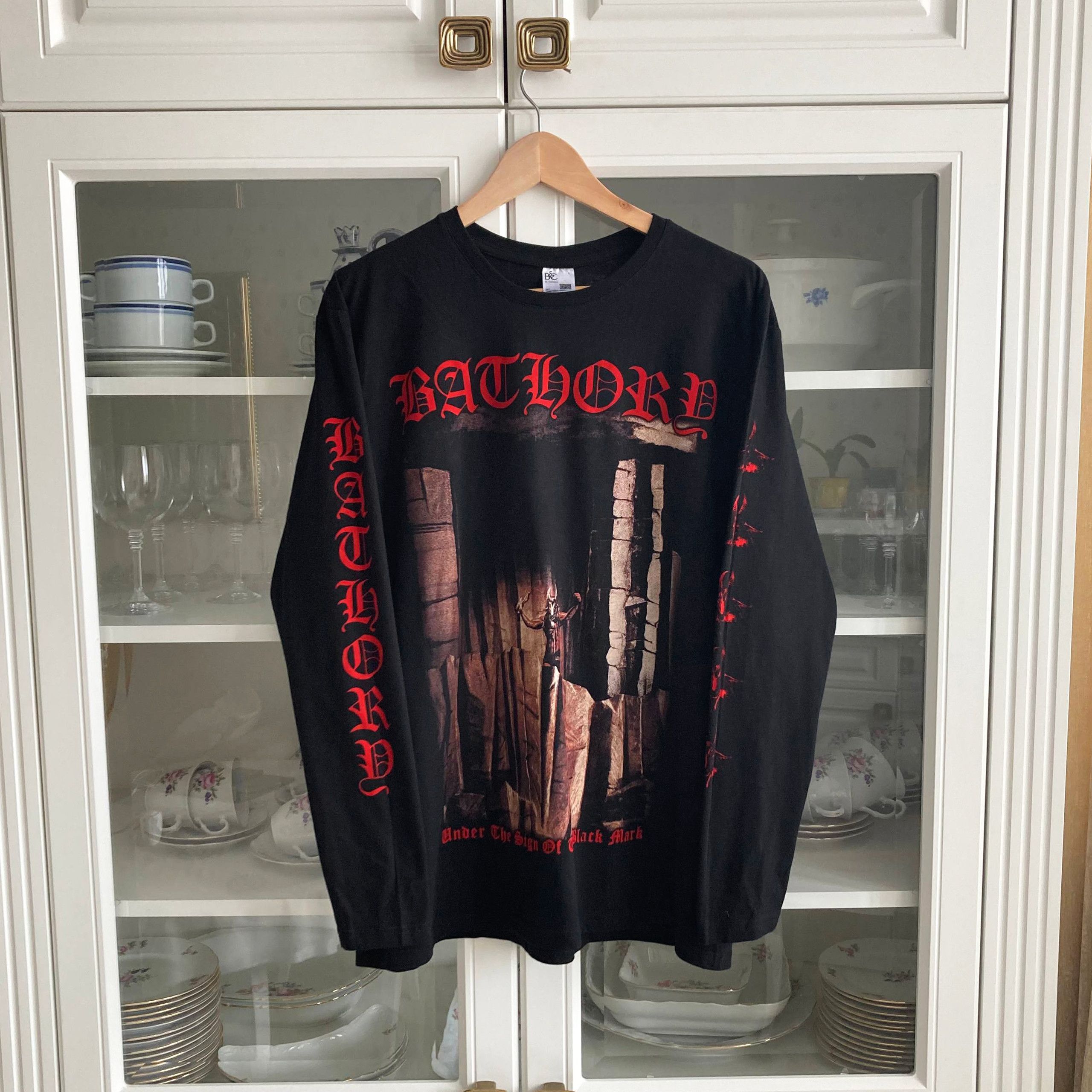 Band Tees Long Sleeve Bathory - (black metal, mayhem , venom , burzum) Size US L / EU 52-54 / 3 - 1 Thumbnail