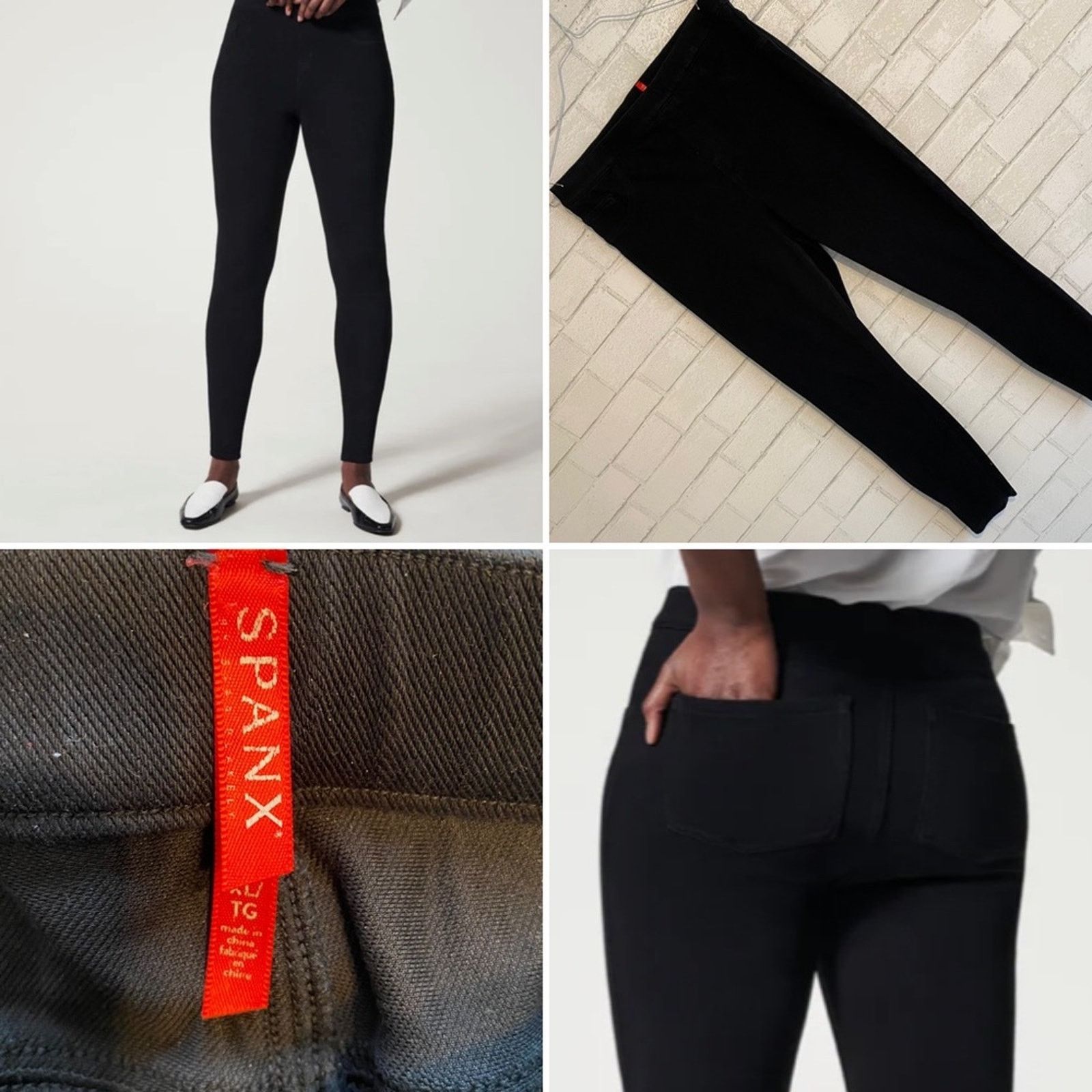 Spanx Spanx $100 Jean-ish Ankle Leggings BLK XL EUC Size 32" / US 10 / IT 46 - 1 Thumbnail