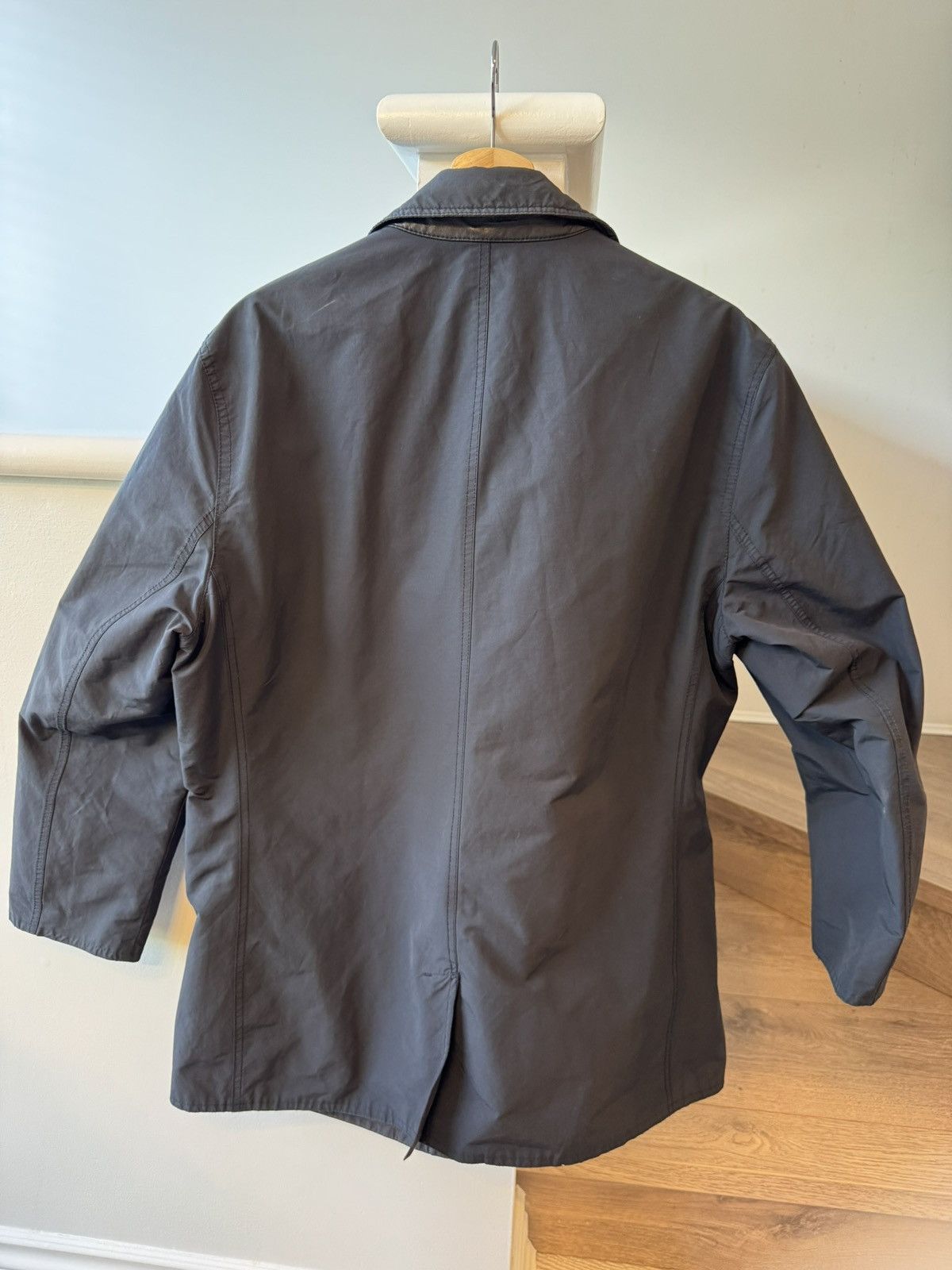 Massimo Dutti Black Leather Lined Rain Jacket Size US XL / EU 56 / 4 - 3 Thumbnail