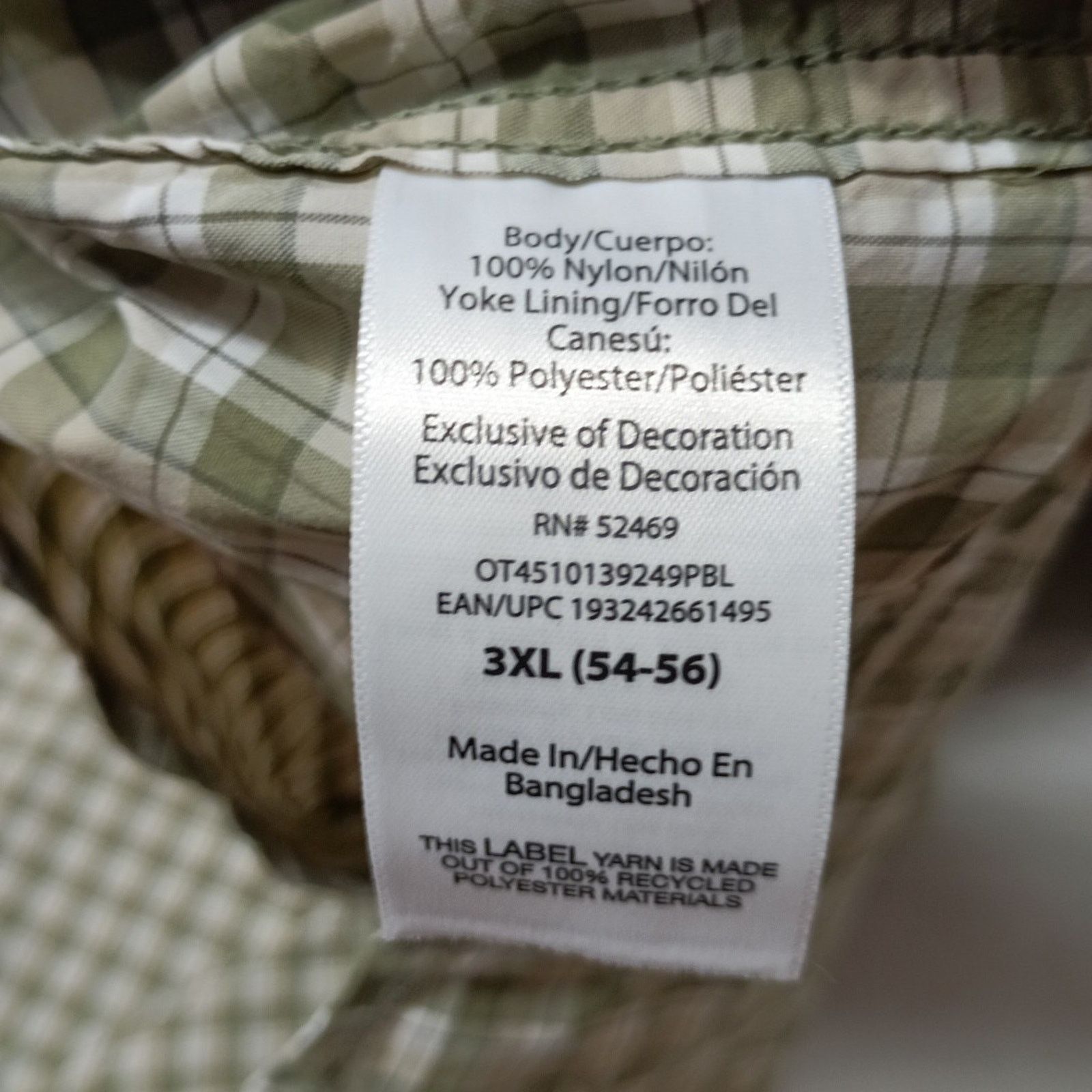 Other Ozark Trail Upstream Shirt Mens 3XL (54-56) Green Plaid NWOT Size US XXL / EU 58 / 5 - 7 Thumbnail