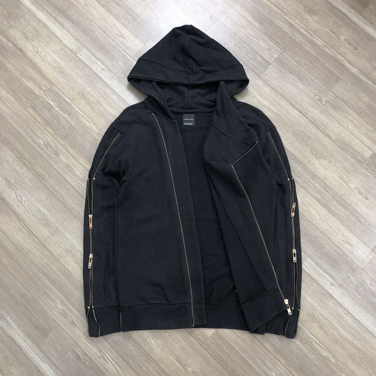 If Six Was Nine 2000s Zara Man Asymatrical Multizipper Jacket Lgb Style Size US M / EU 48-50 / 2 - 4 Thumbnail