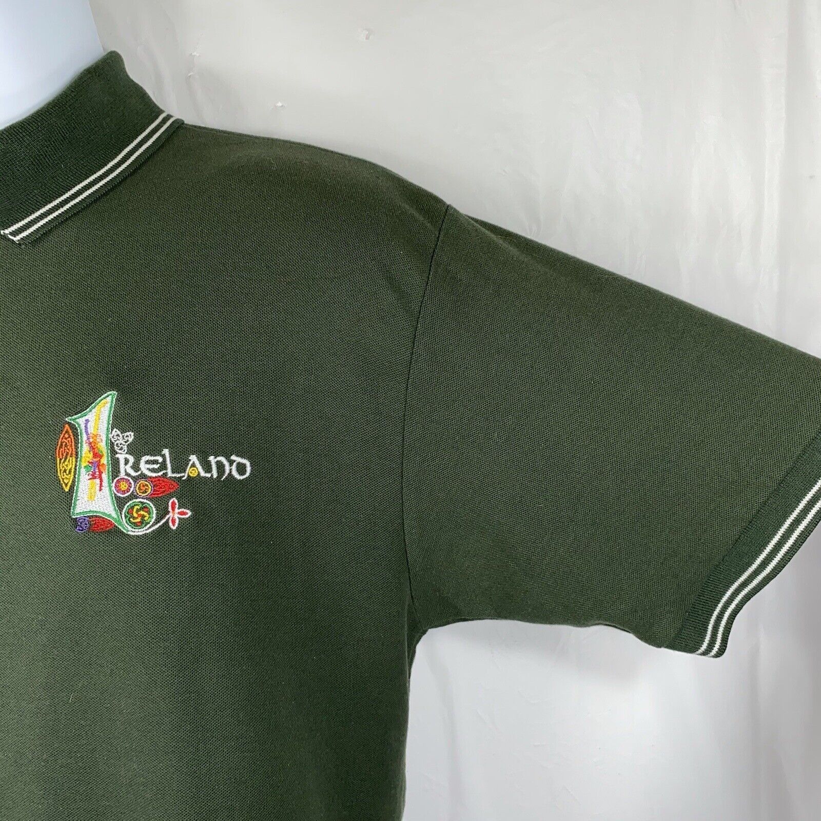 Other Traditional Craftwear Ireland Medium Green Embroidered Polo Size US M / EU 48-50 / 2 - 4 Thumbnail