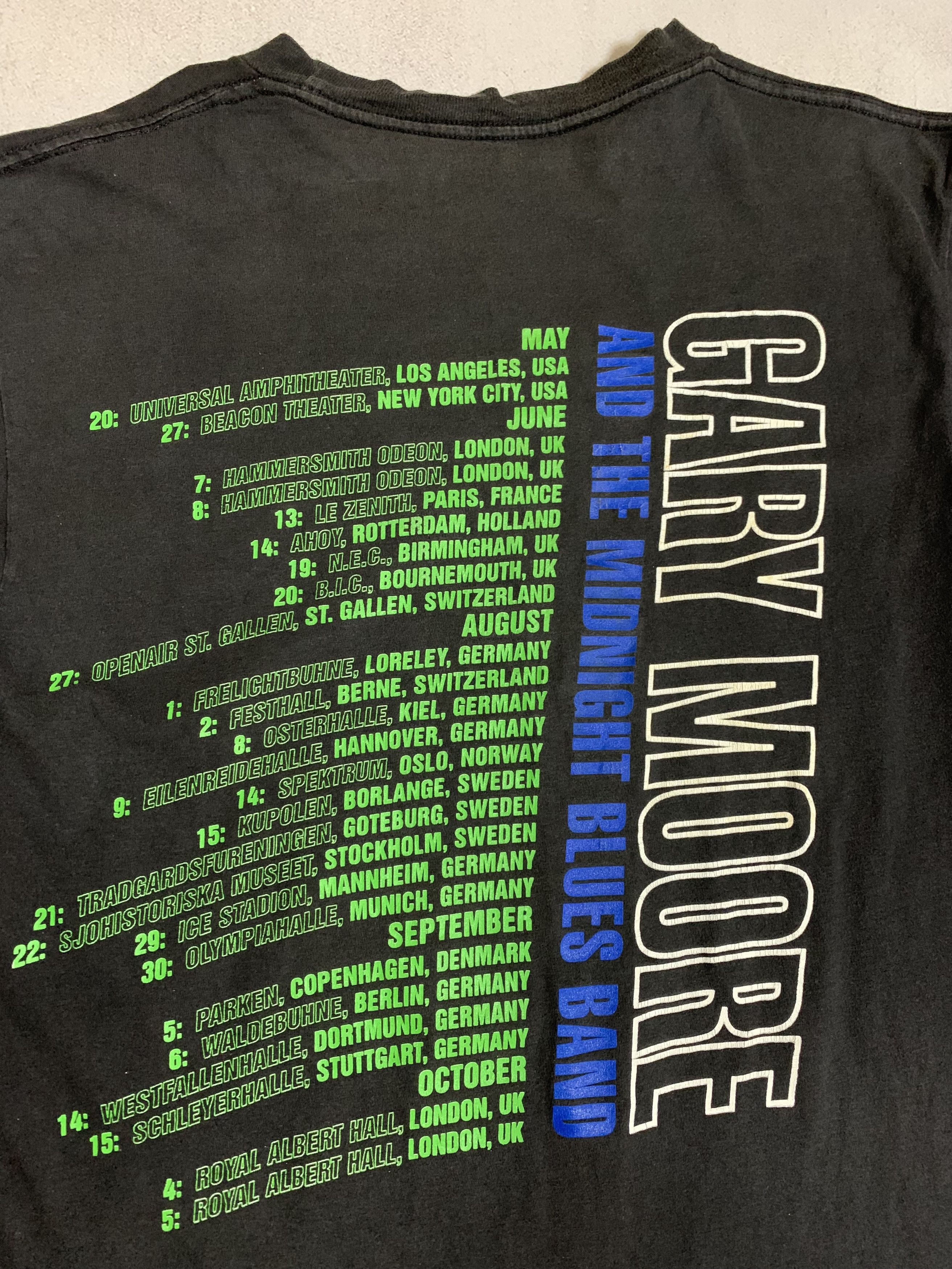 Band Tees × Vintage Vintage Gary Moore T Shirt Tee 1992 Tour Rare Size US M / EU 48-50 / 2 - 8 Thumbnail