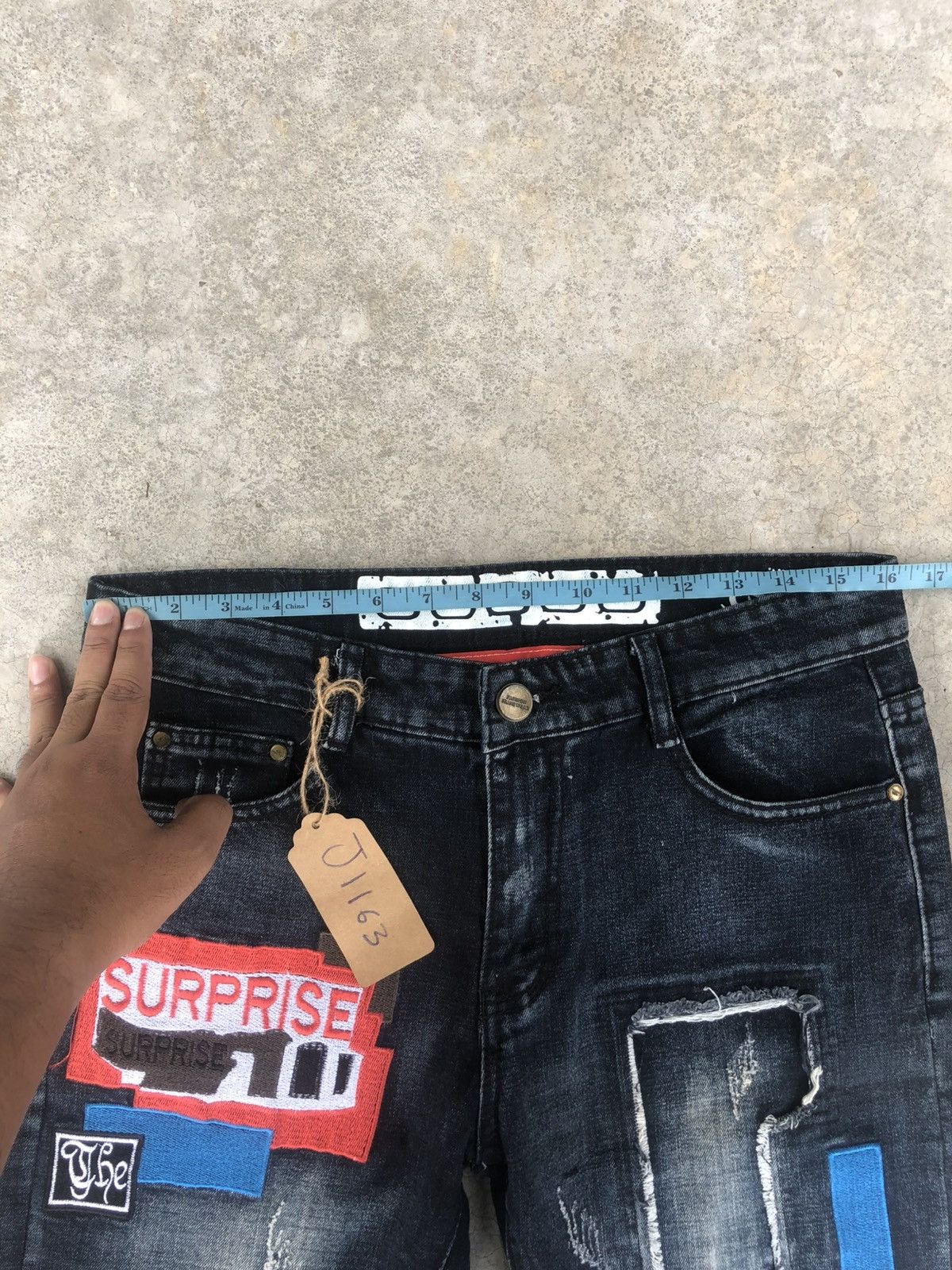 Who Decides War Sosoo Patchwork Jeans Distressed Jeans Size US 32 / EU 48 - 21 Thumbnail