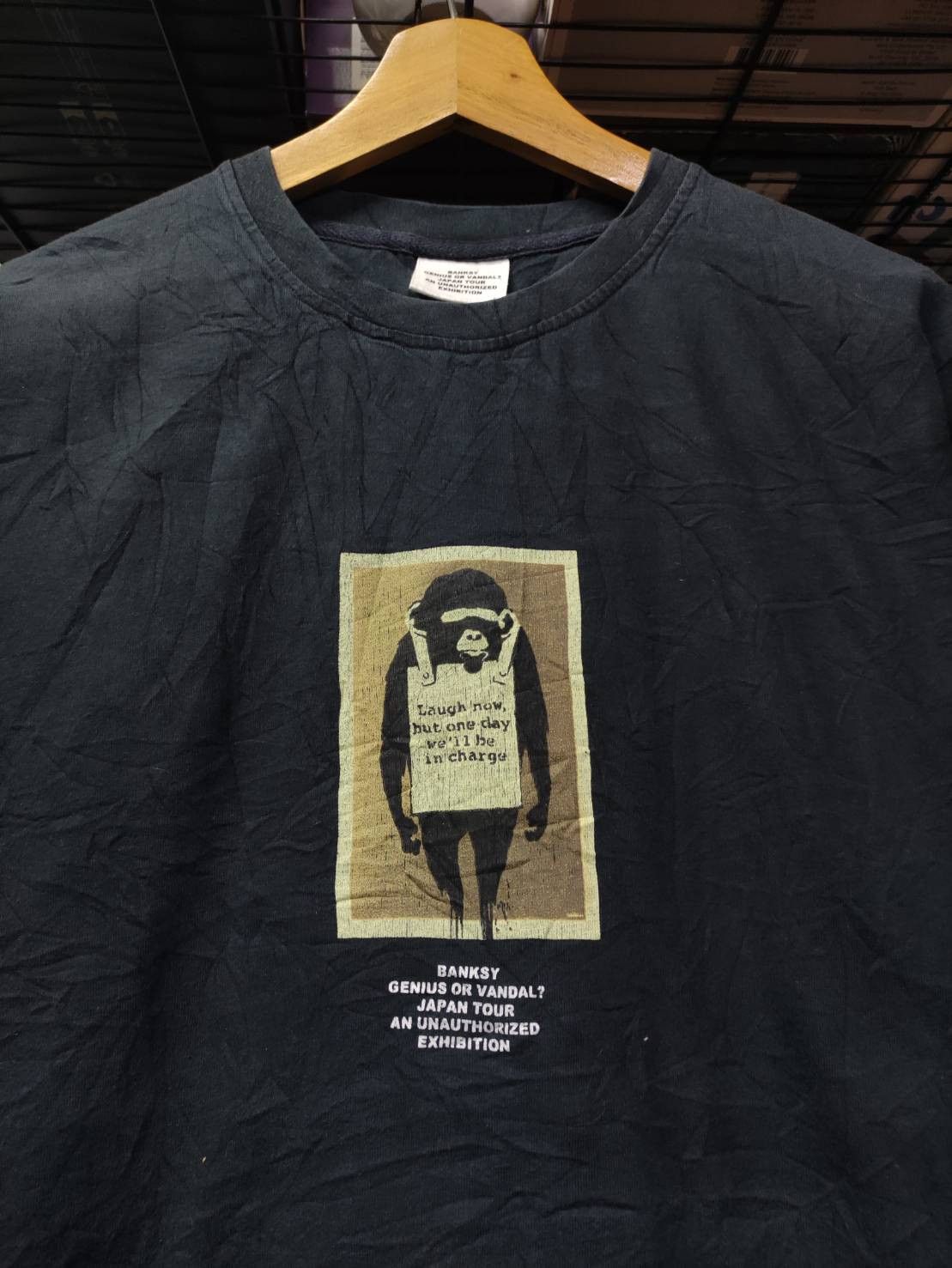 Arts & Science Banksy Genius Or Vandal? " Laugh Now " Japan Tour T-Shirt Size US M / EU 48-50 / 2 - 1 Thumbnail