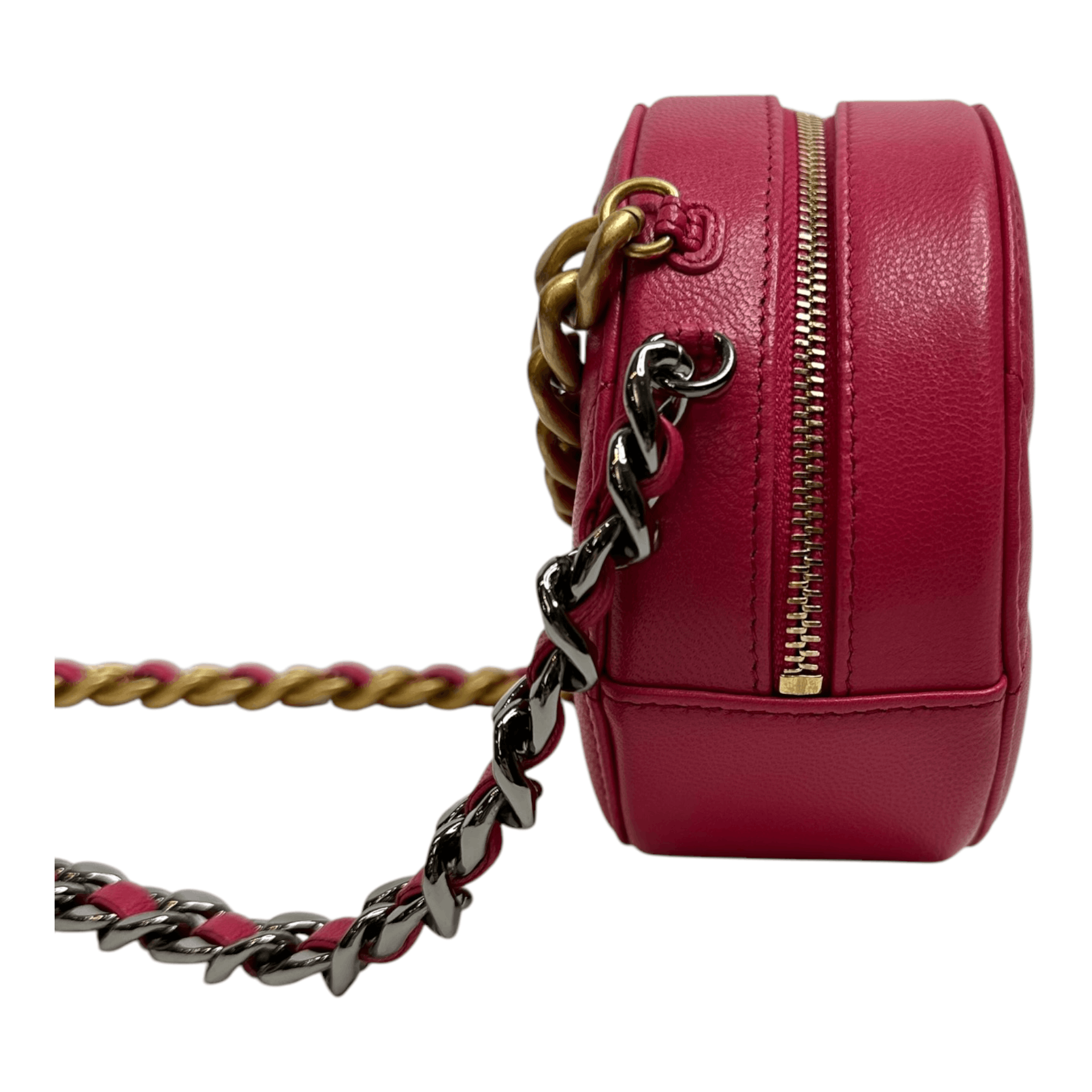 Chanel Chanel Pink Lambskin 19 Round Clutch With Chain Size ONE SIZE - 2 Thumbnail