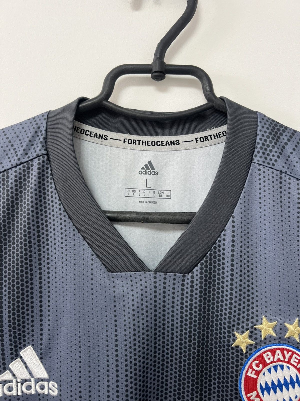 Adidas × Vintage Bayern Munich 2018-19 Third Jersey Adidas Shirt Trikot Kit L Size US L / EU 52-54 / 3 - 6 Thumbnail