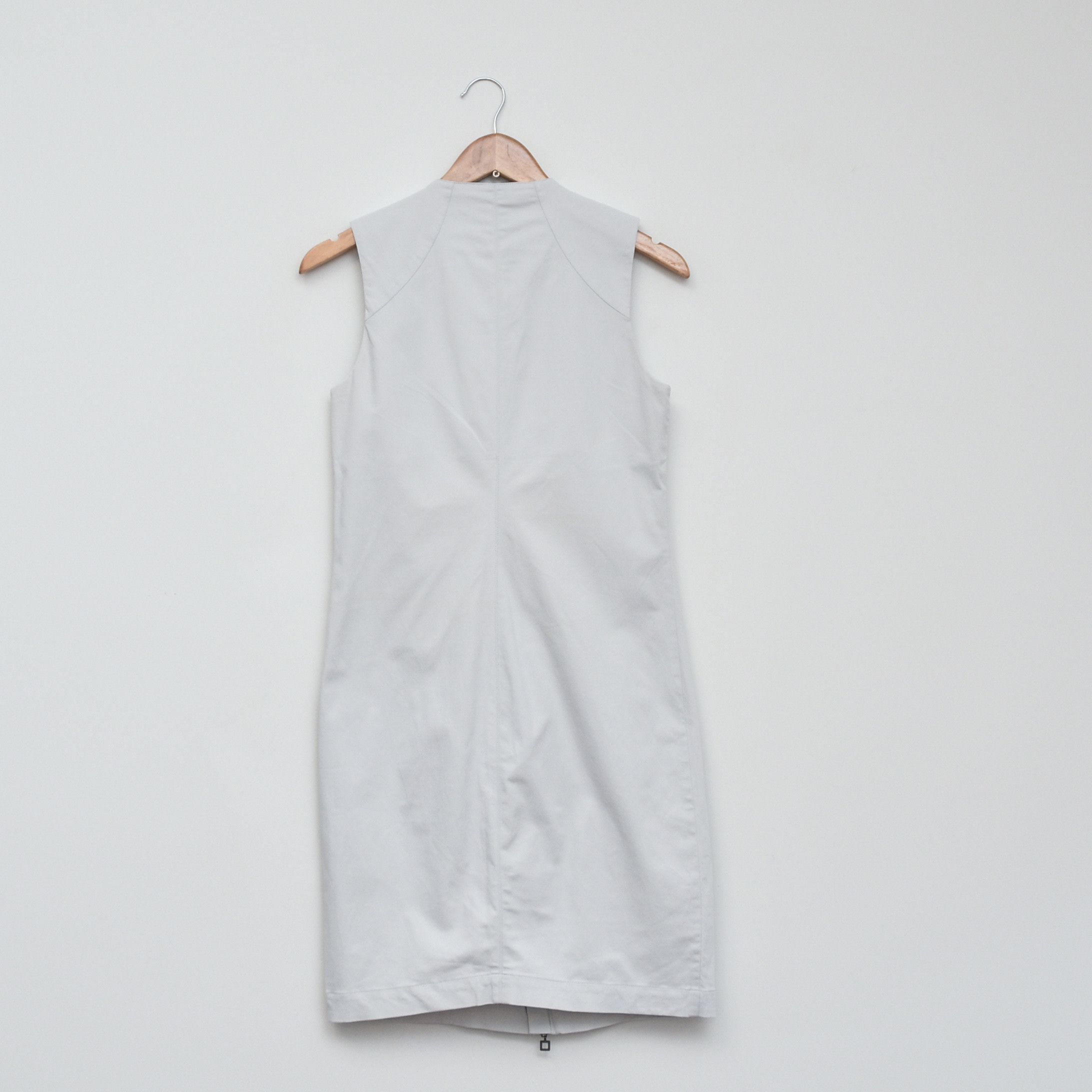Sarah Pacini Sarah Pacini White Sleeveless Sheath Dress Zip Front Y2K Size S / US 4 / IT 40 - 2 Thumbnail