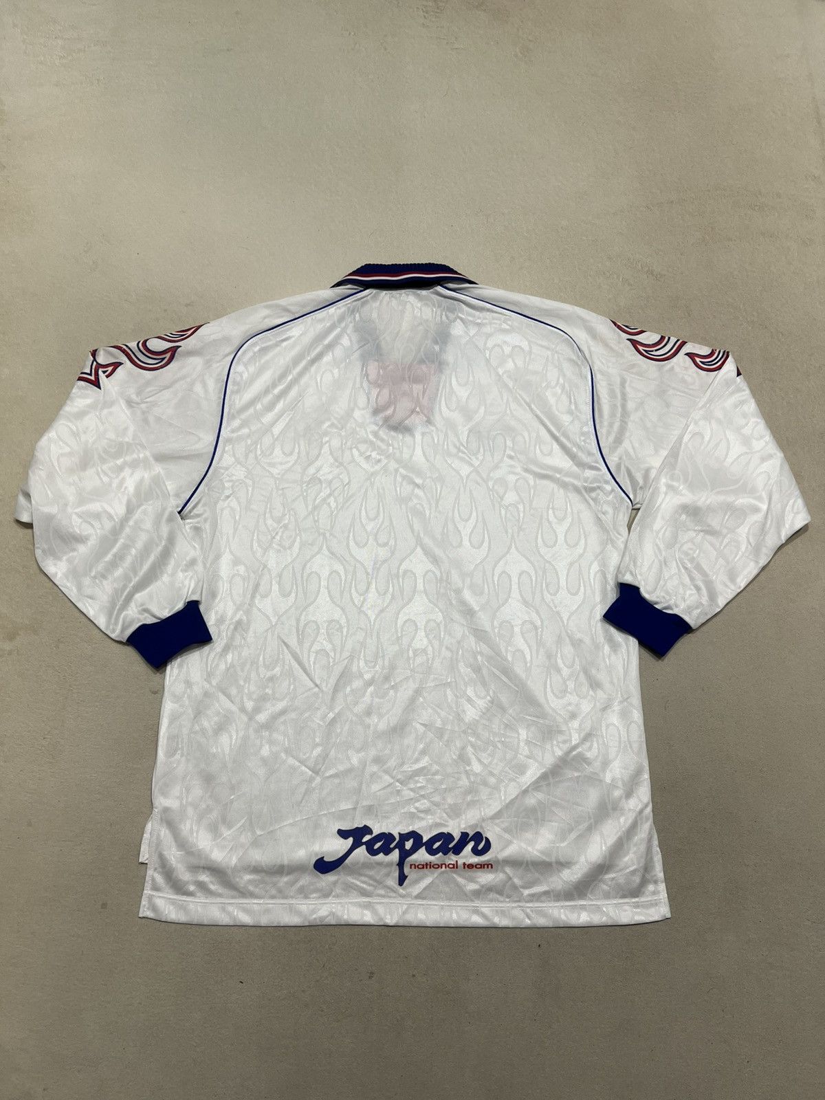 Asics Japan 1998 Asics Away Longsleeve Jersey Size US XL / EU 56 / 4 - 4 Thumbnail