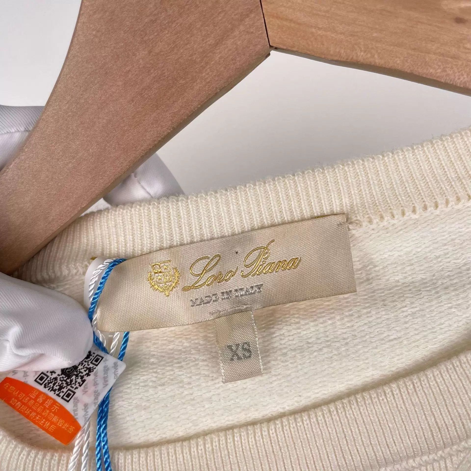 Loro Piana lp cashmere blend knit sweater XS white Size XS / US 0-2 / IT 36-38 - 5 Thumbnail