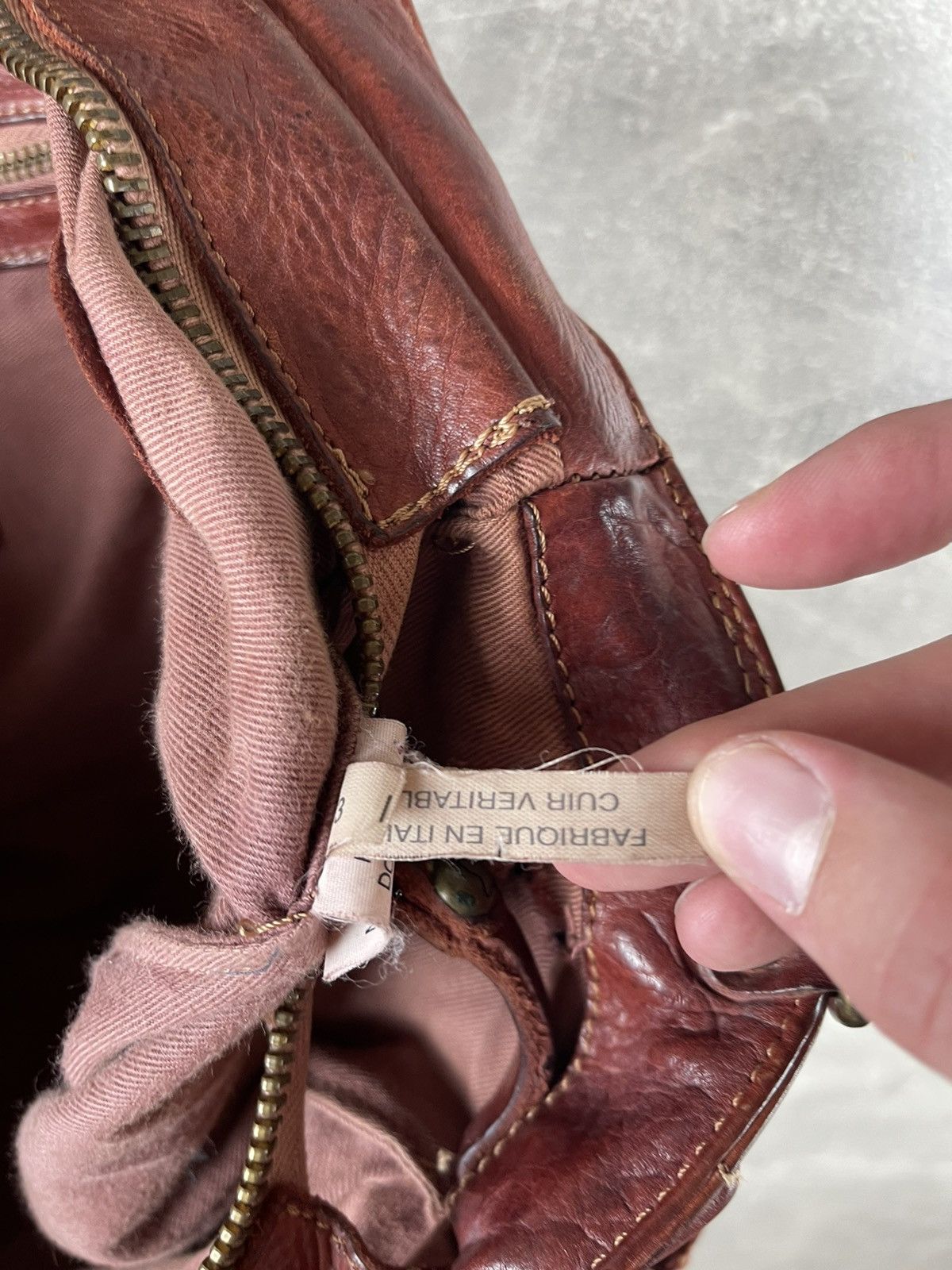 Other Campomaggi Leather Messenger Distressed Shoulder Satchel Bag Size ONE SIZE - 18 Thumbnail