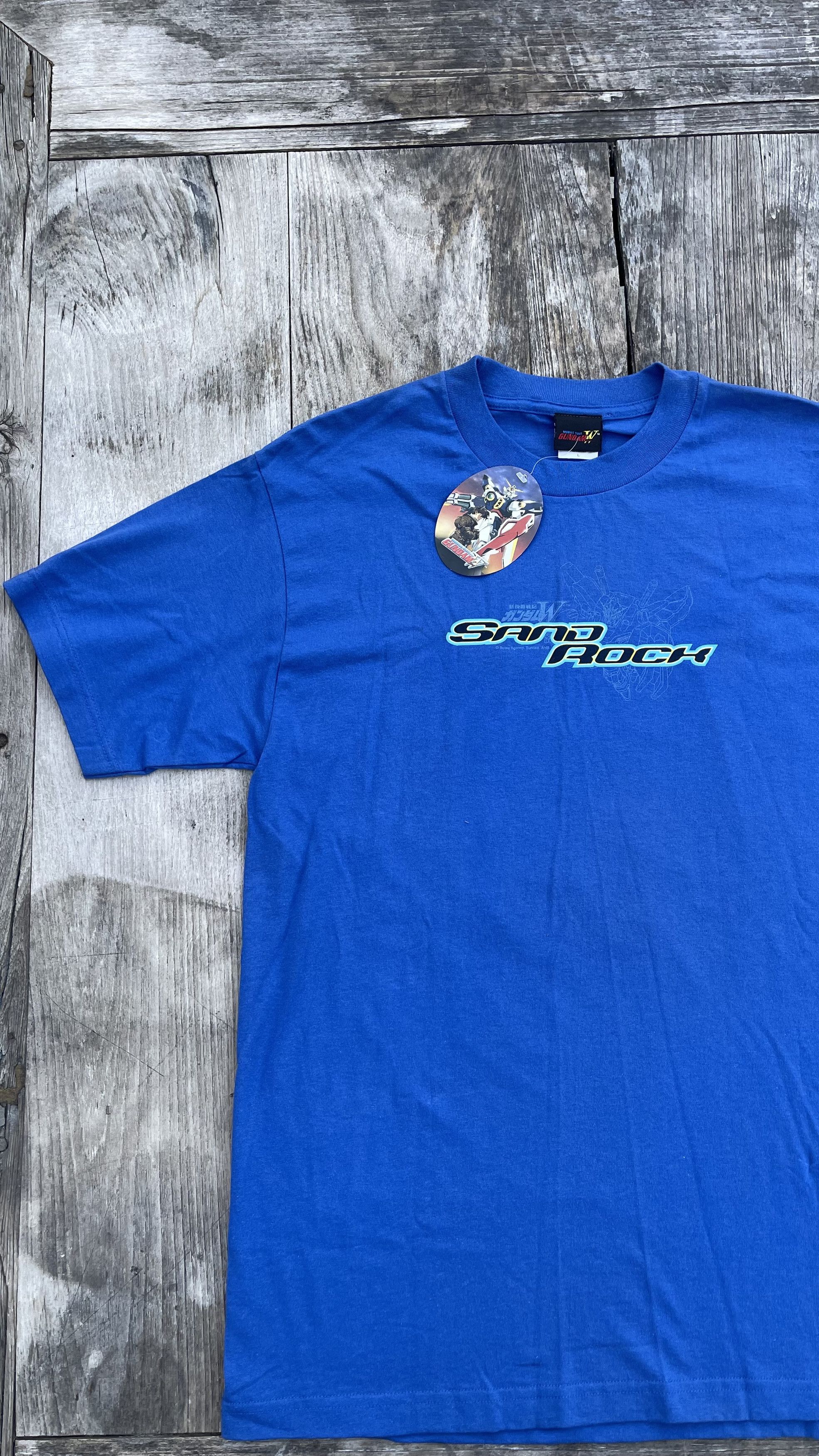 Vintage Vintage 1995 Mobile Suit Gundam Wing Sandrock Anime T-shirt Size US L / EU 52-54 / 3 - 4 Thumbnail