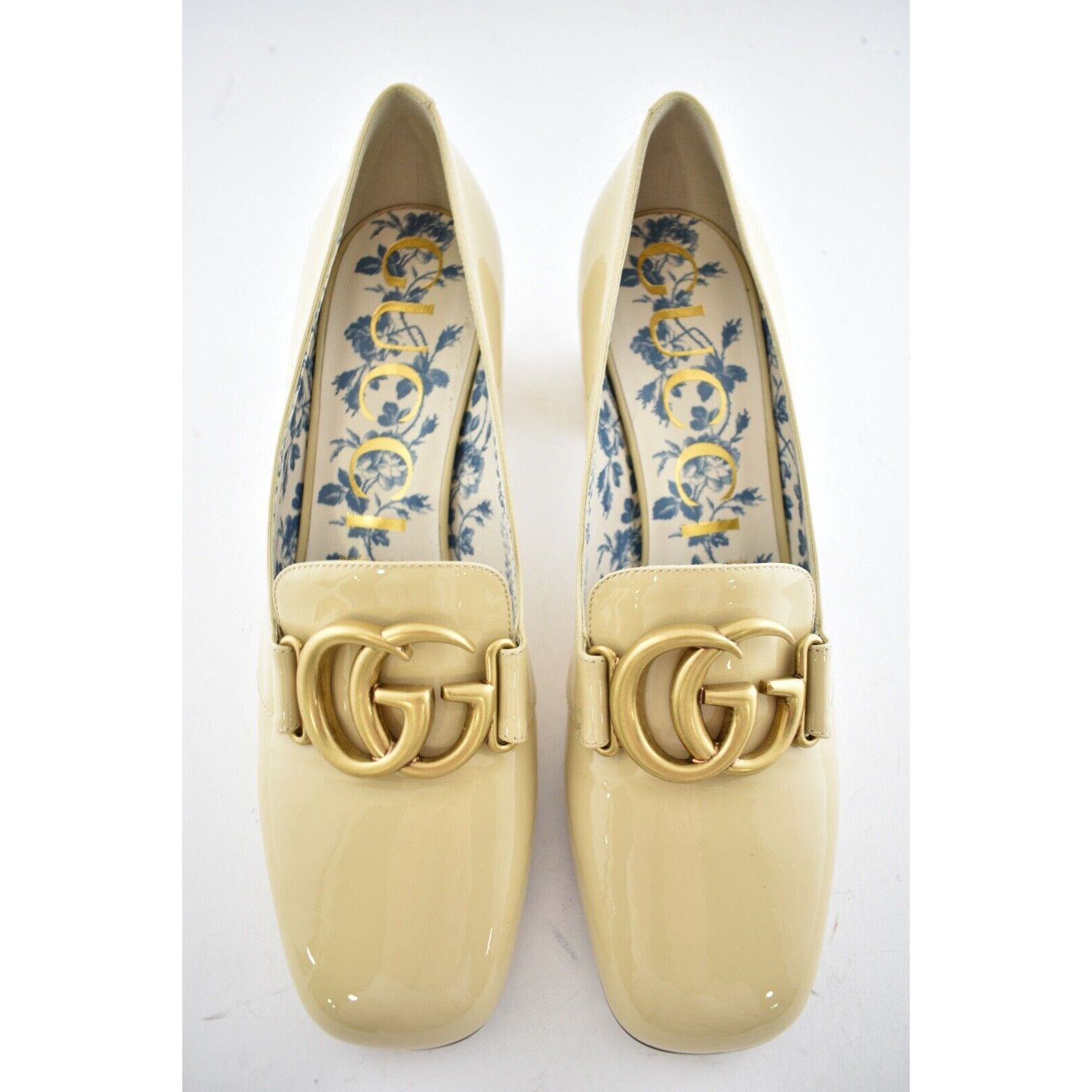 Gucci Victoire 55 Leather Block Mid Heel Mule Loafer Pump 39 Size US 9 / IT 39 - 8 Thumbnail