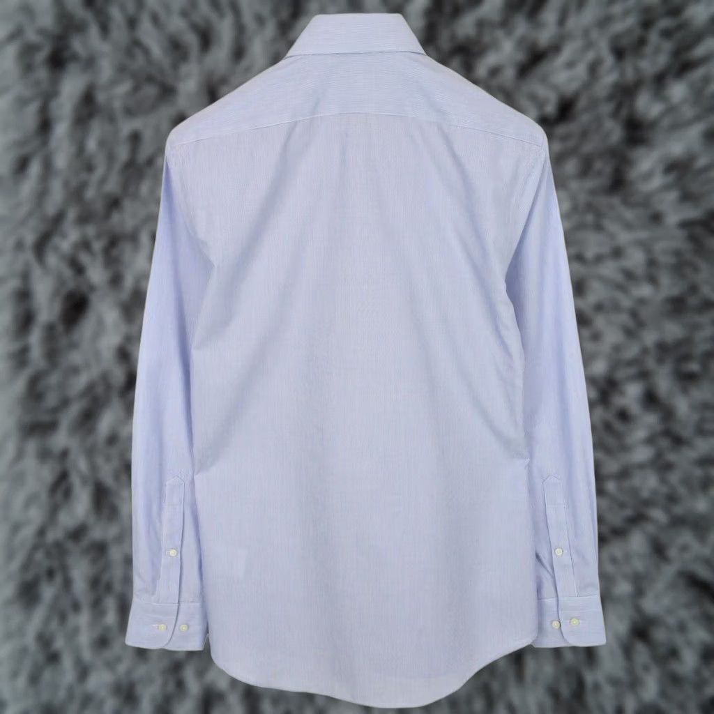 Suitsupply Suitsupply Dress Shirt Men Pinstripe Button-Up Extra Slim Fit 39 / 15 1/2 Blue Slim Formal Shirt Size 40R - 1 Thumbnail