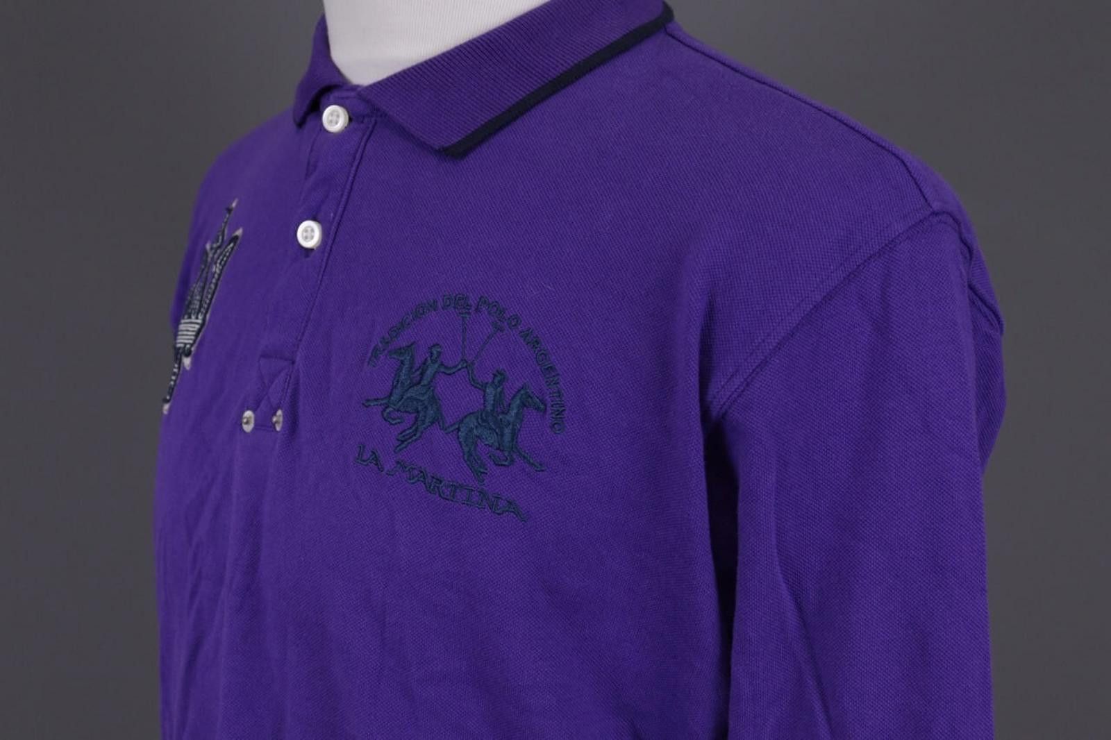 La Martina La Martina Buenos Aires Maserati Purple Polo Shirt Size XL Size US XL / EU 56 / 4 - 7 Thumbnail