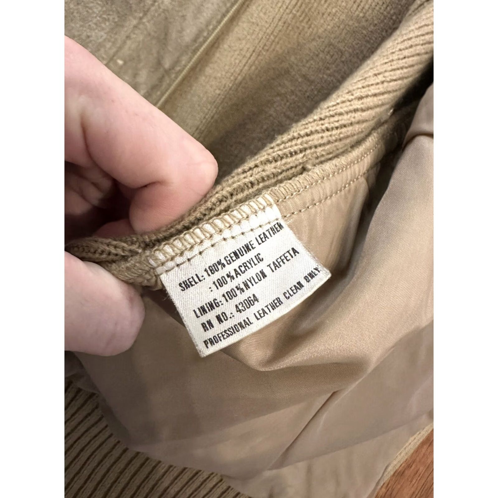 Vintage VINTAGE Colin St. Marx Jacket Leather Beige XL Women's 80s Suede Motorcycle Size XL / US 12-14 / IT 48-50 - 6 Thumbnail