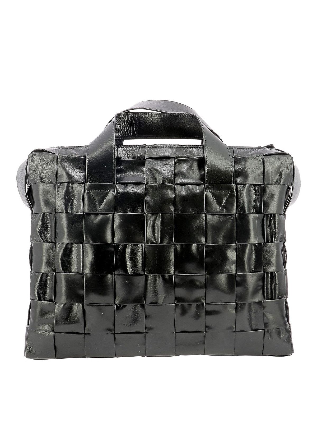 Bottega Veneta o1n1vont0225 Size: OS / Cassette Woven Tote Bag in Black Size ONE SIZE - 2 Thumbnail