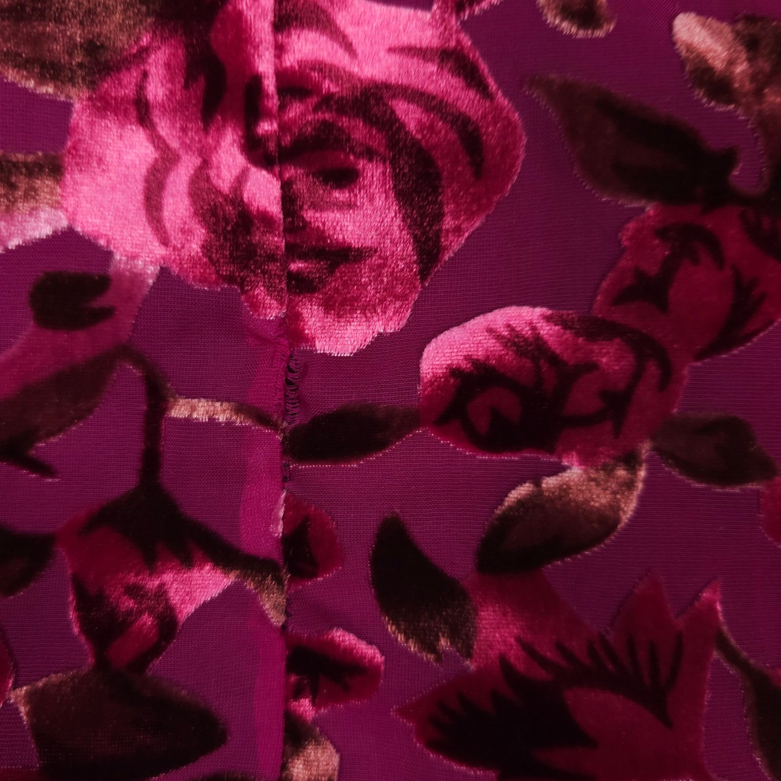 Other Tobi Velvet Floral Rose Square Neck Mini Dress Sz Small Size S / US 4 / IT 40 - 11 Thumbnail