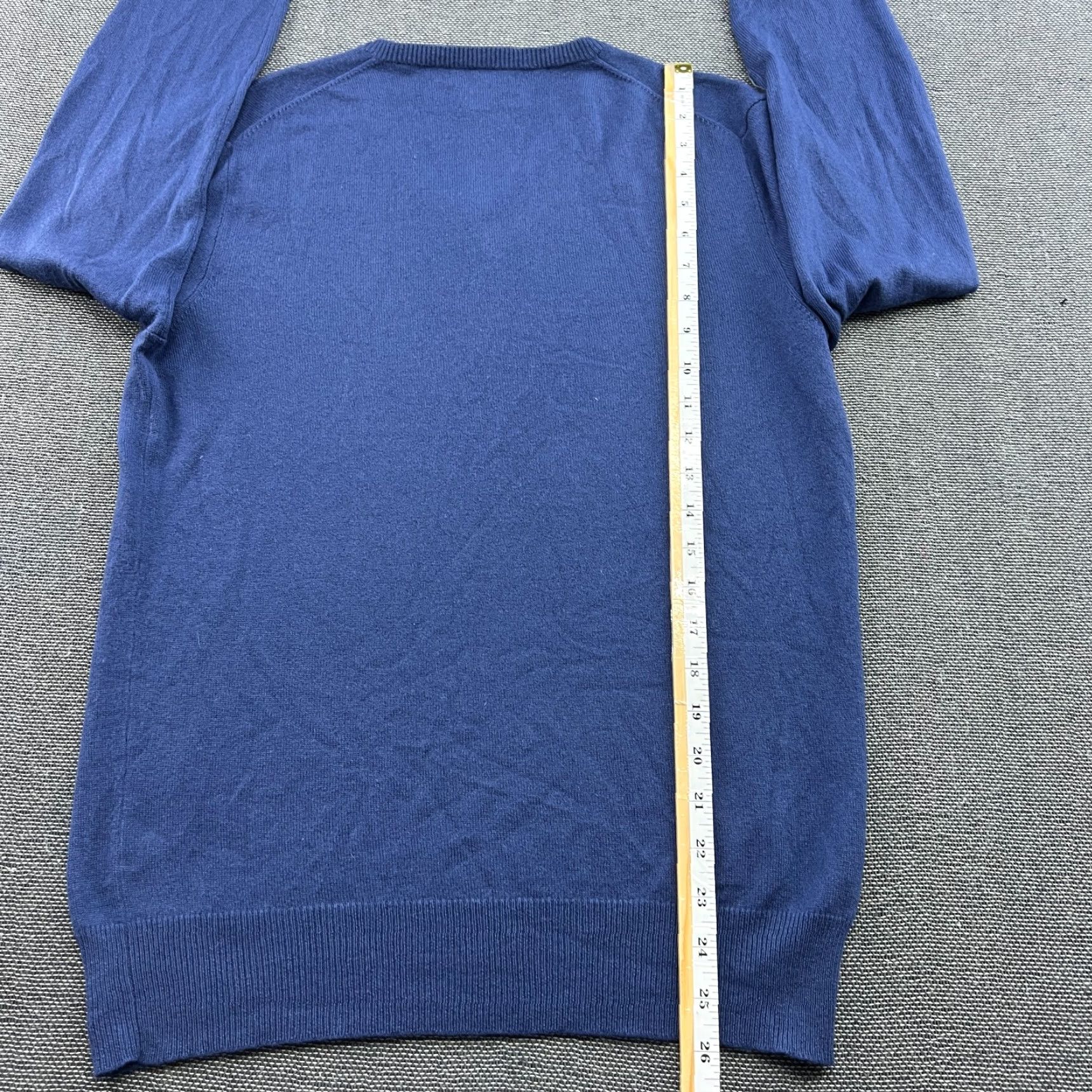 Polo Ralph Lauren Polo Ralph Lauren Mens 100% Cashmere Jumper Size M Blue Elbow Patch V-Neck Sweater Pullover Knit Thermal Casual Shirt? Size US M / EU 48-50 / 2 - 7 Thumbnail