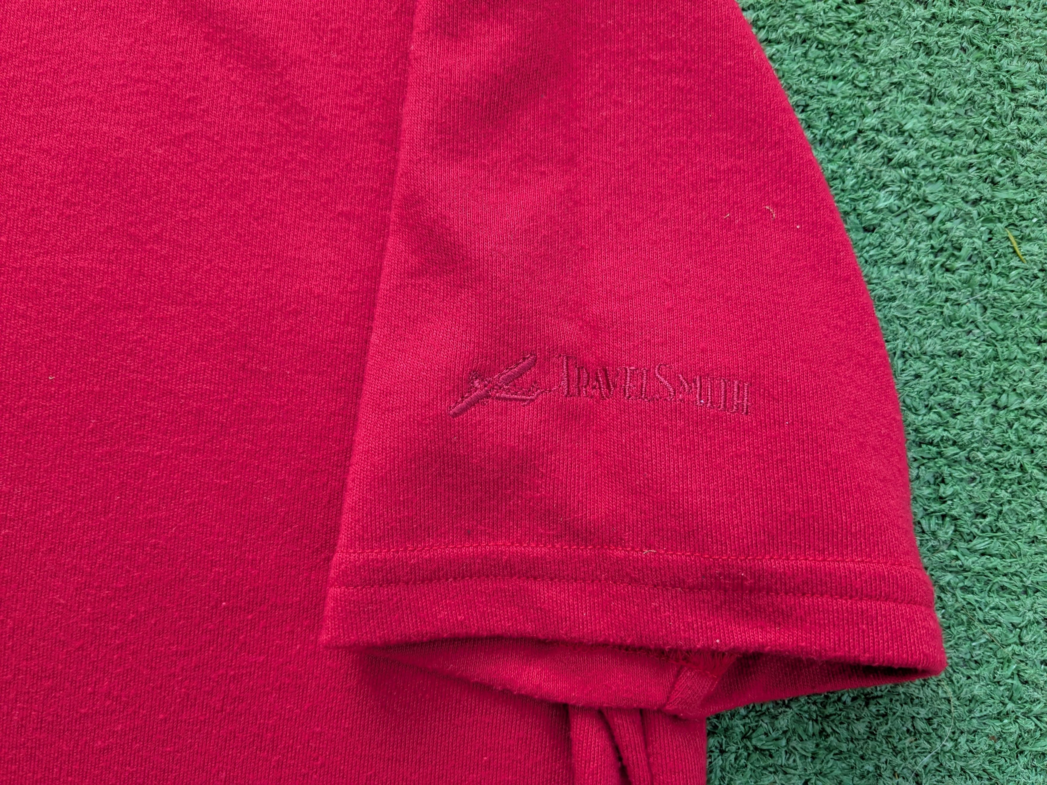 Designer Travel Smith Logo Womens CoolMax Red S/S Shirt USA-Made Top Size S / US 4 / IT 40 - 8 Thumbnail