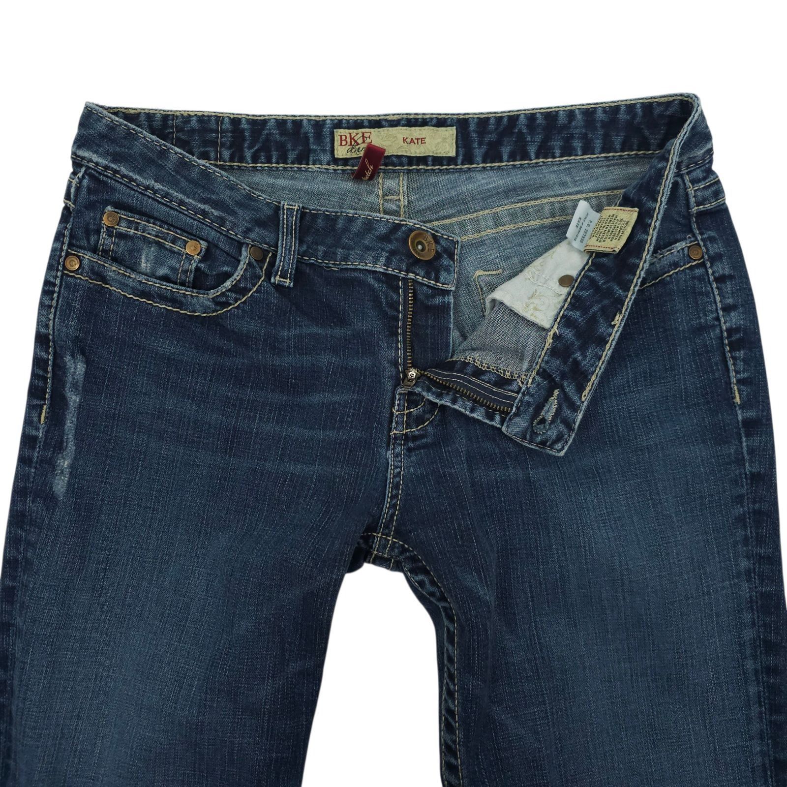 BKE BKE Kate Bootcut Jeans 30 Stretch Regular Mid Rise Dark Wash Size 33" - 9 Thumbnail