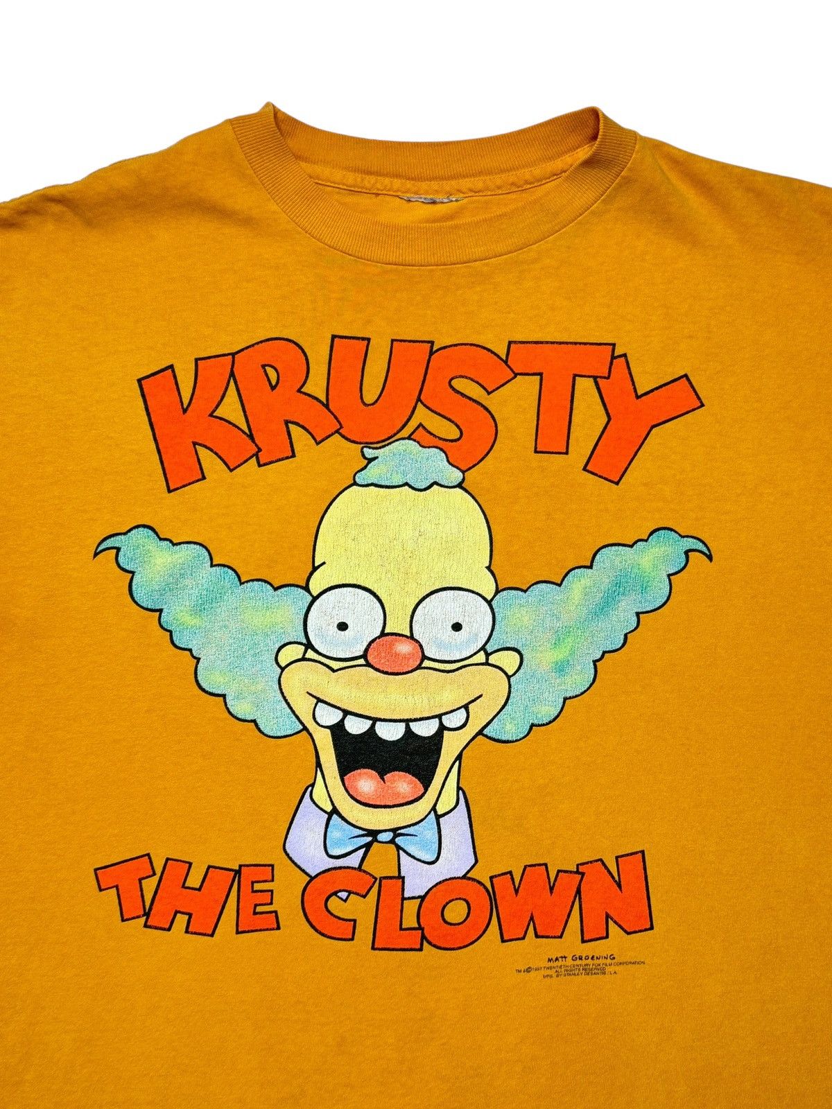 The Simpsons Vintage 1997 Krusty The Clown Simpsons Tee Shirt Size US L / EU 52-54 / 3 - 2 Thumbnail