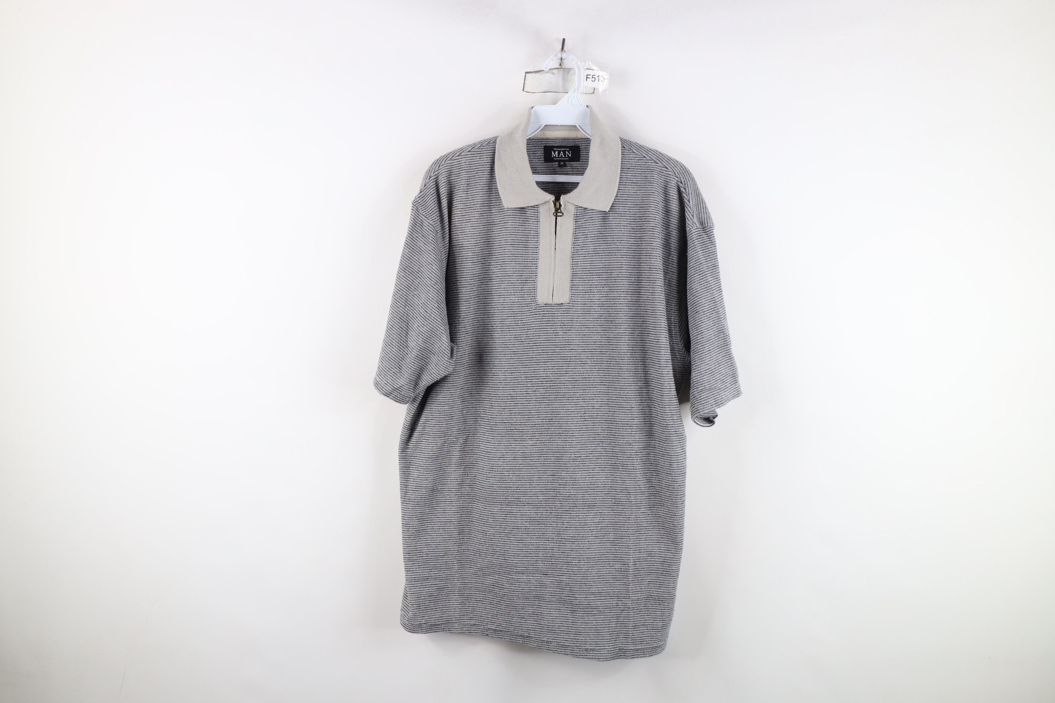 Vintage Vintage 90s Y2K Streetwear Knit Half Zip Collared Polo Shirt Size US M / EU 48-50 / 2 - 1 Thumbnail