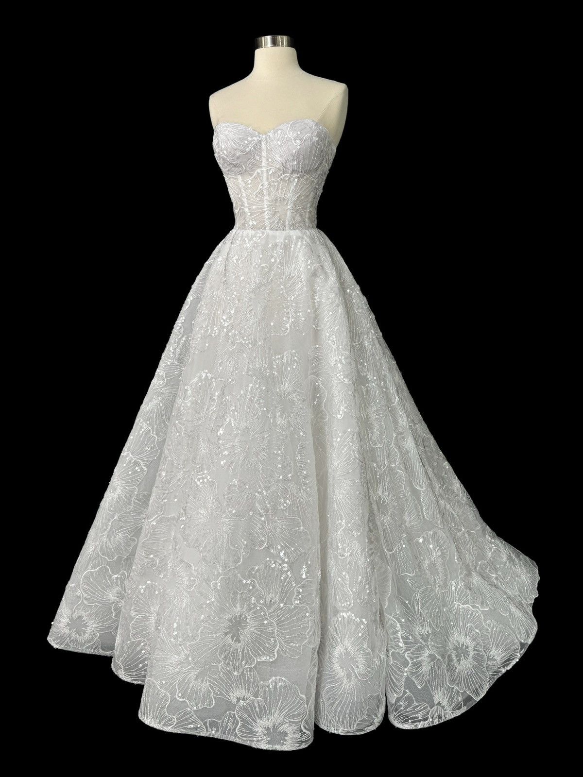 Other Preloved US 2 Anna Augusta Sweetheart Lace Bridal Gown Size XS / US 0-2 / IT 36-38 - 1 Thumbnail