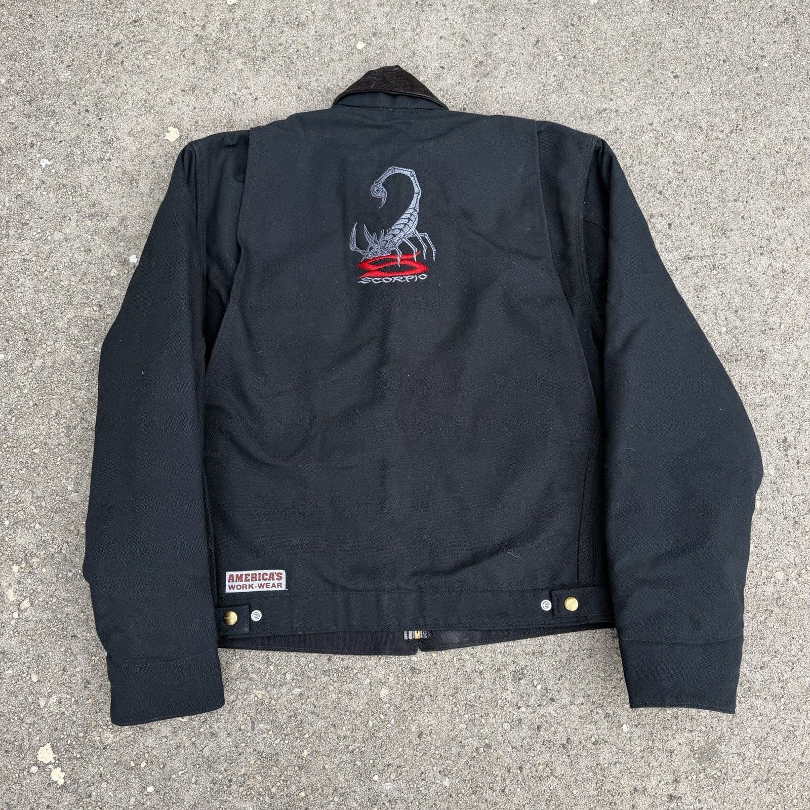 Carhartt × Vintage Vintage Carhartt Black Blanket Lined Detroit Jacket Sz 38 M Size US M / EU 48-50 / 2 - 4 Thumbnail