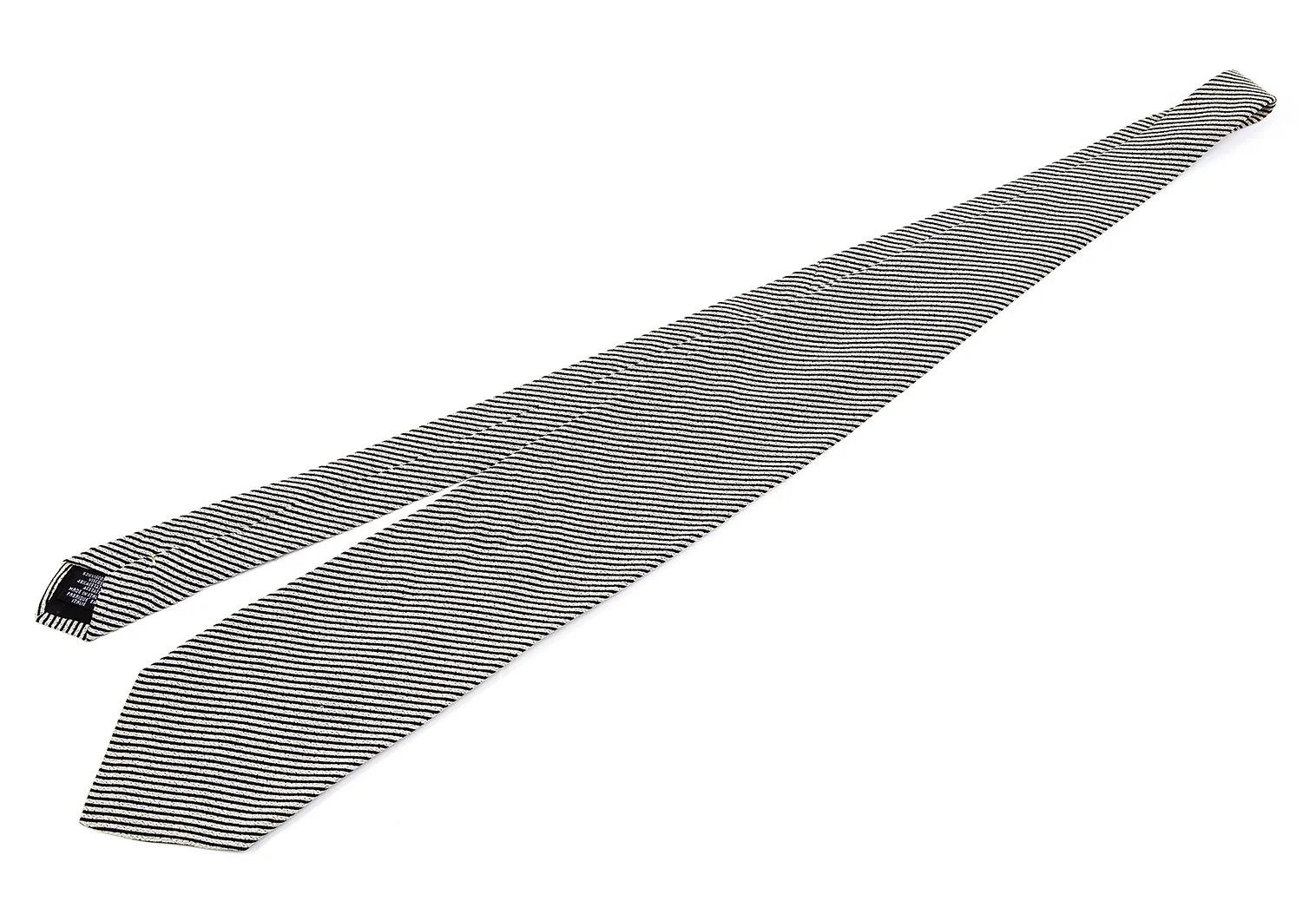 Emporio Armani Ivory Diagonal Stripe Tie Size ONE SIZE - 2 Thumbnail