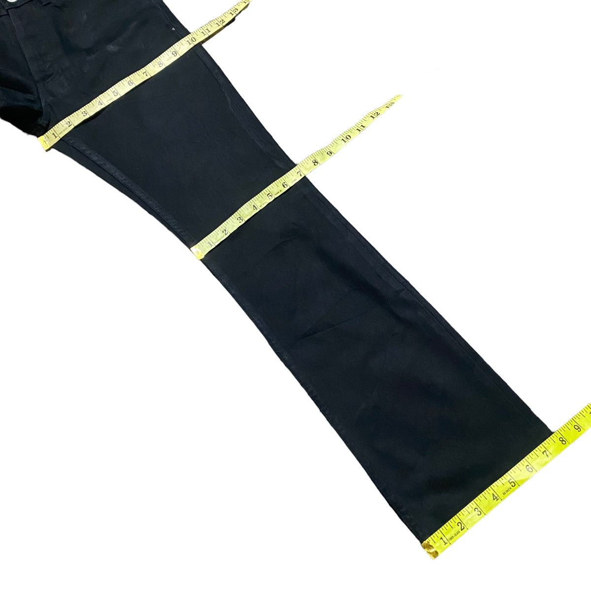 RIPVANWINKLE Rip Van Winkle Black Denim Flare Jeans Size 26" / US 2 / IT 38 - 18 Thumbnail