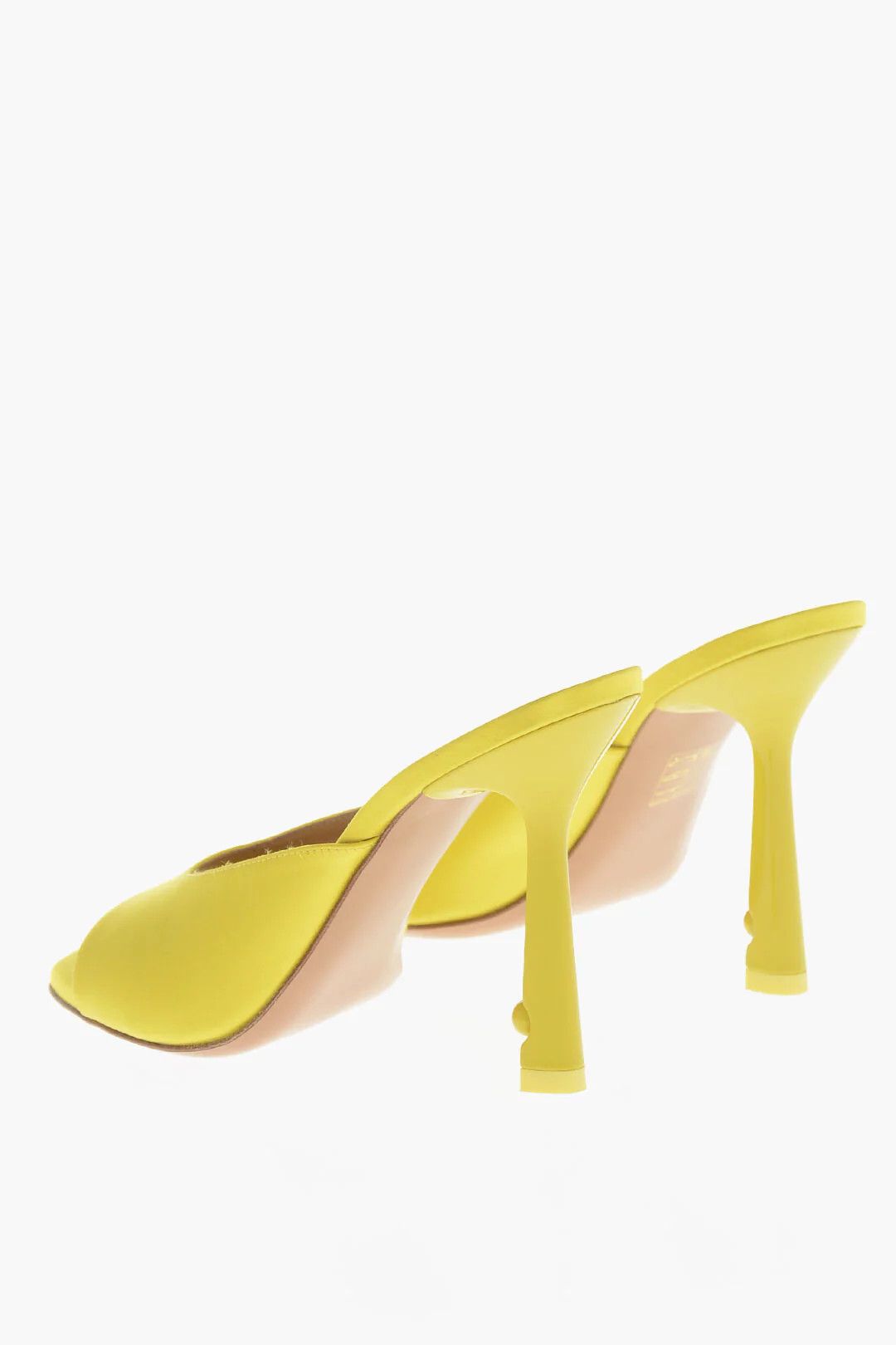 Off-White og1mm0426 Satin Mules in Yellow Size US 7 / IT 37 - 2 Thumbnail