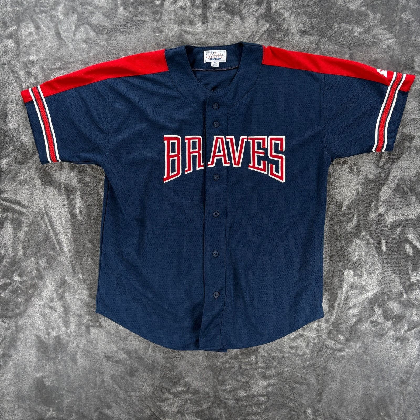 Starter Starter Atlanta Braves Baseball Jersey Men XL World Series H Size US XL / EU 56 / 4 - 1 Thumbnail